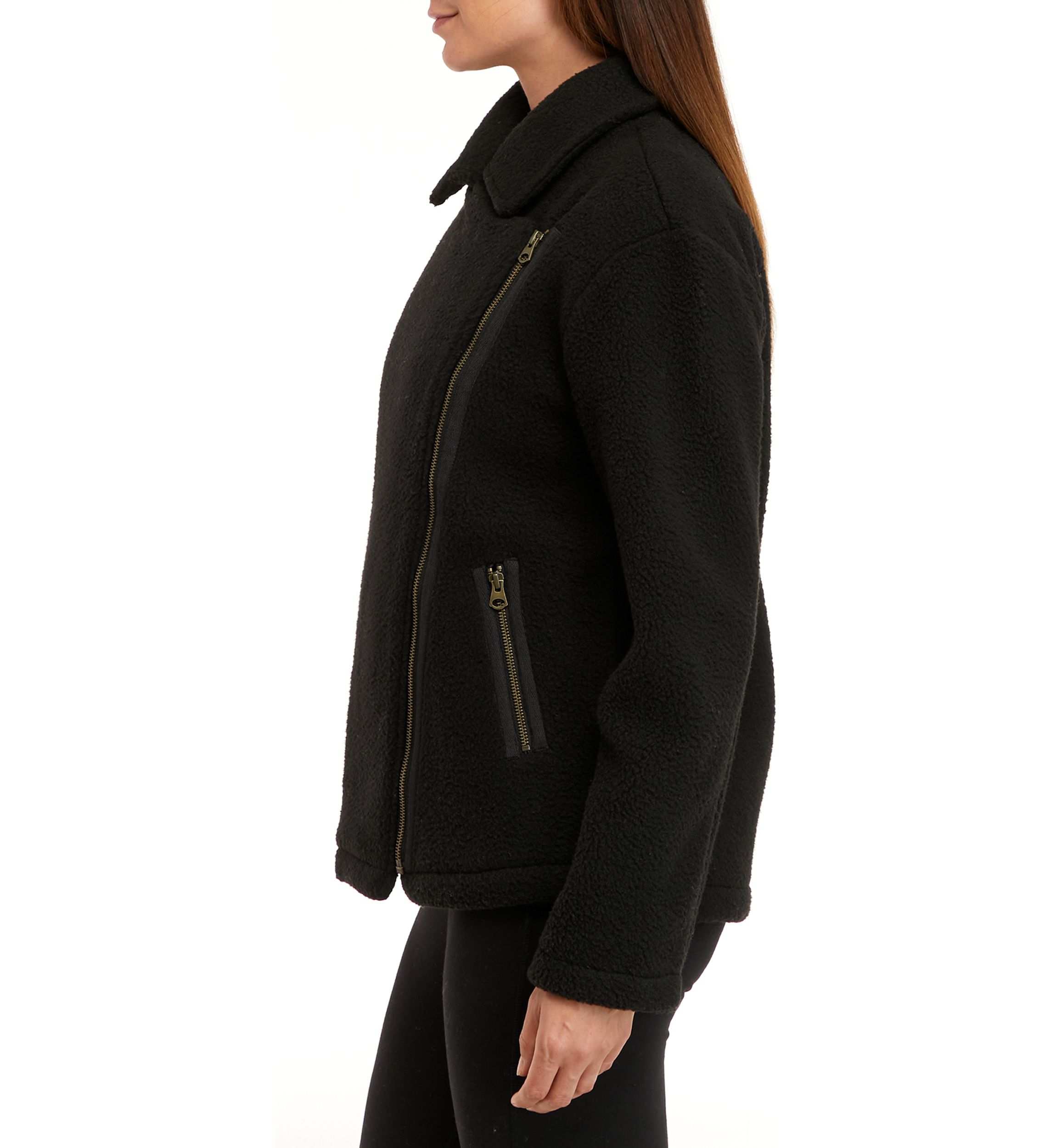 Womens Sherpa Moto Jacket