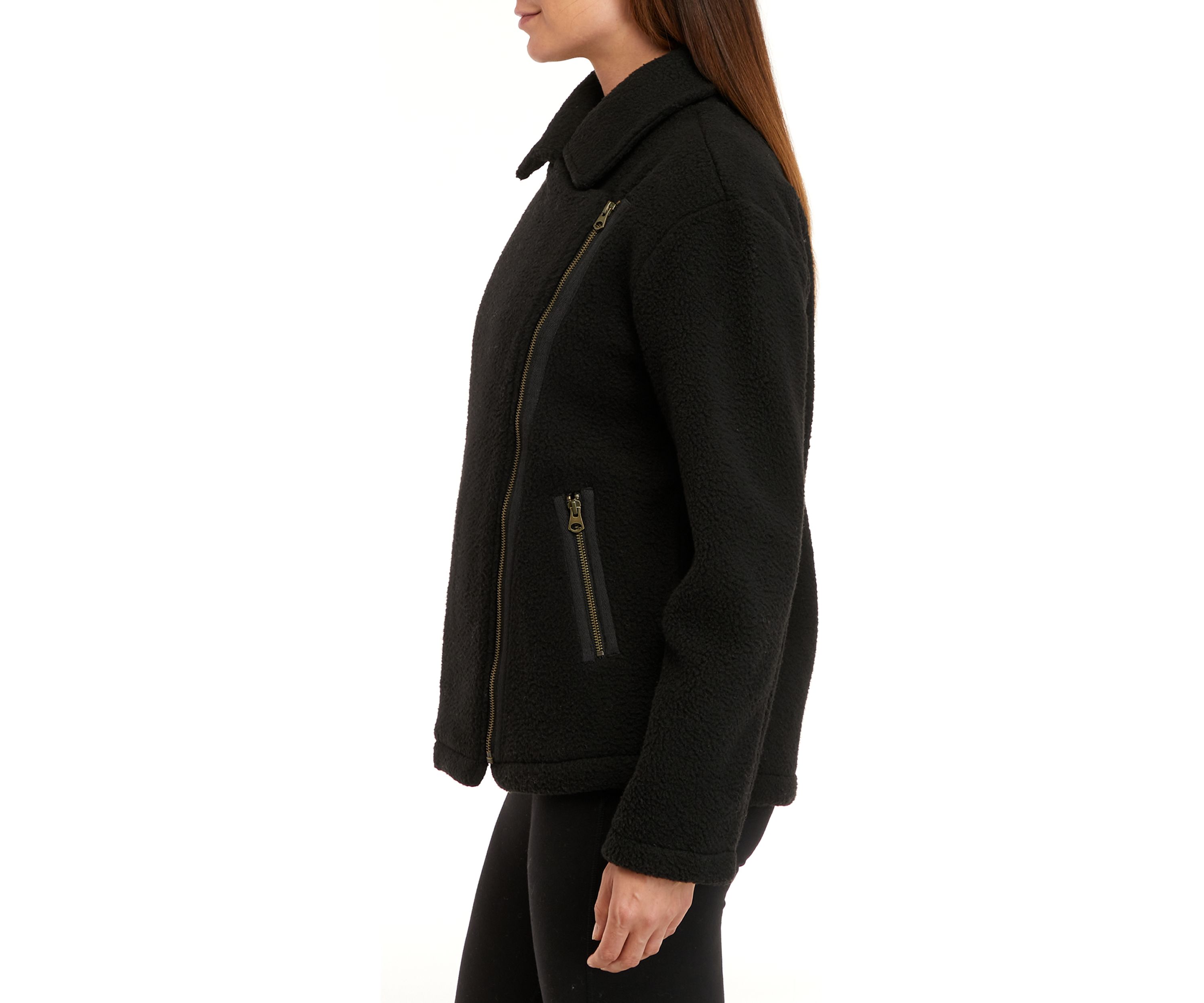 Womens Sherpa Moto Jacket