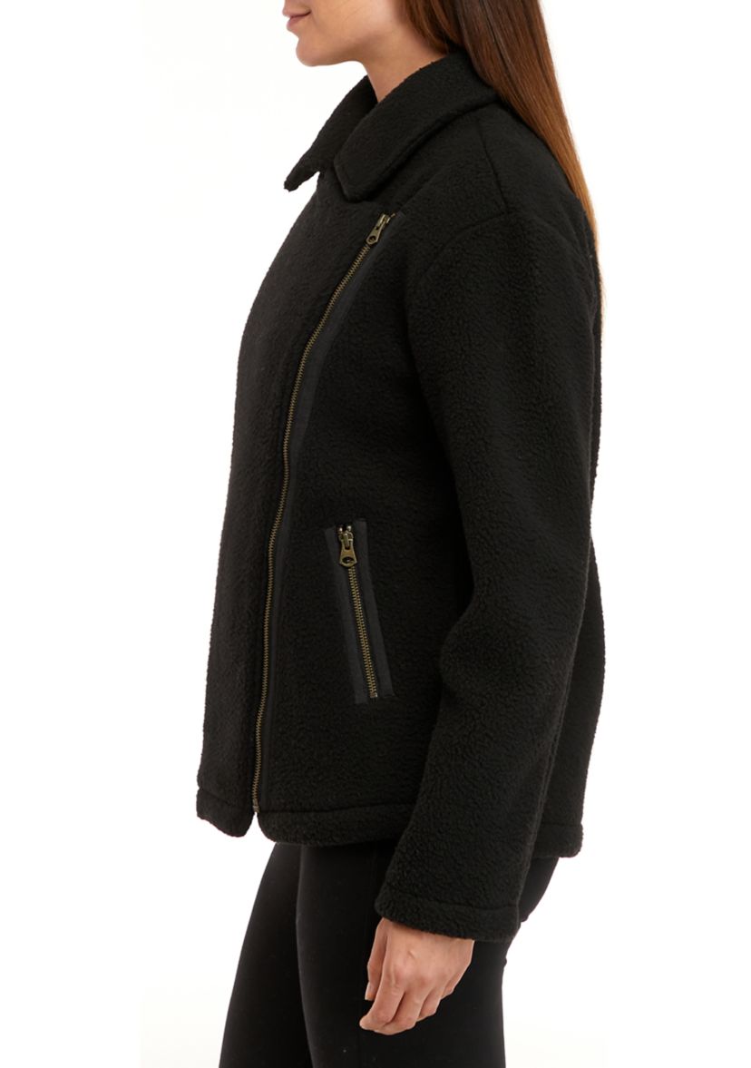 Womens Sherpa Moto Jacket