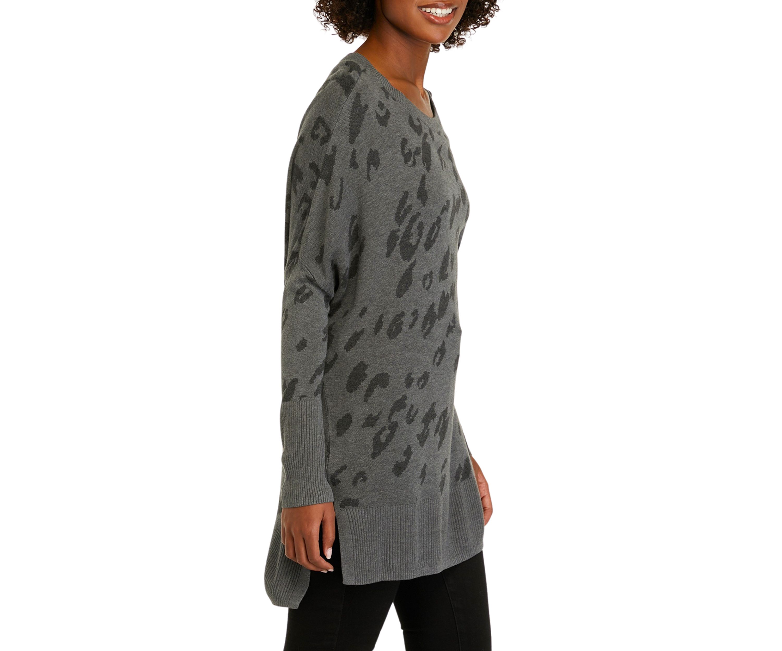 Womens Dolman Sleeve Crew Neck Sweater 