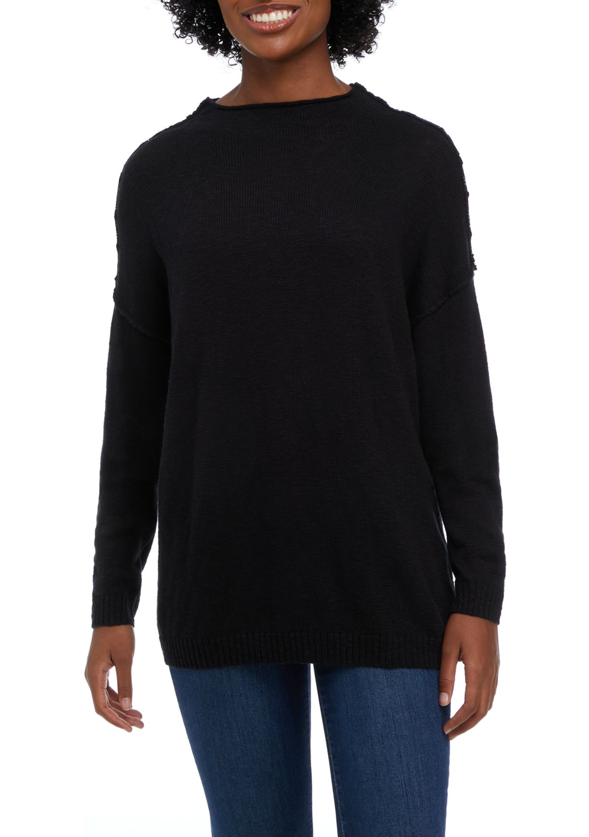 Womens Funnel Neck Sweater