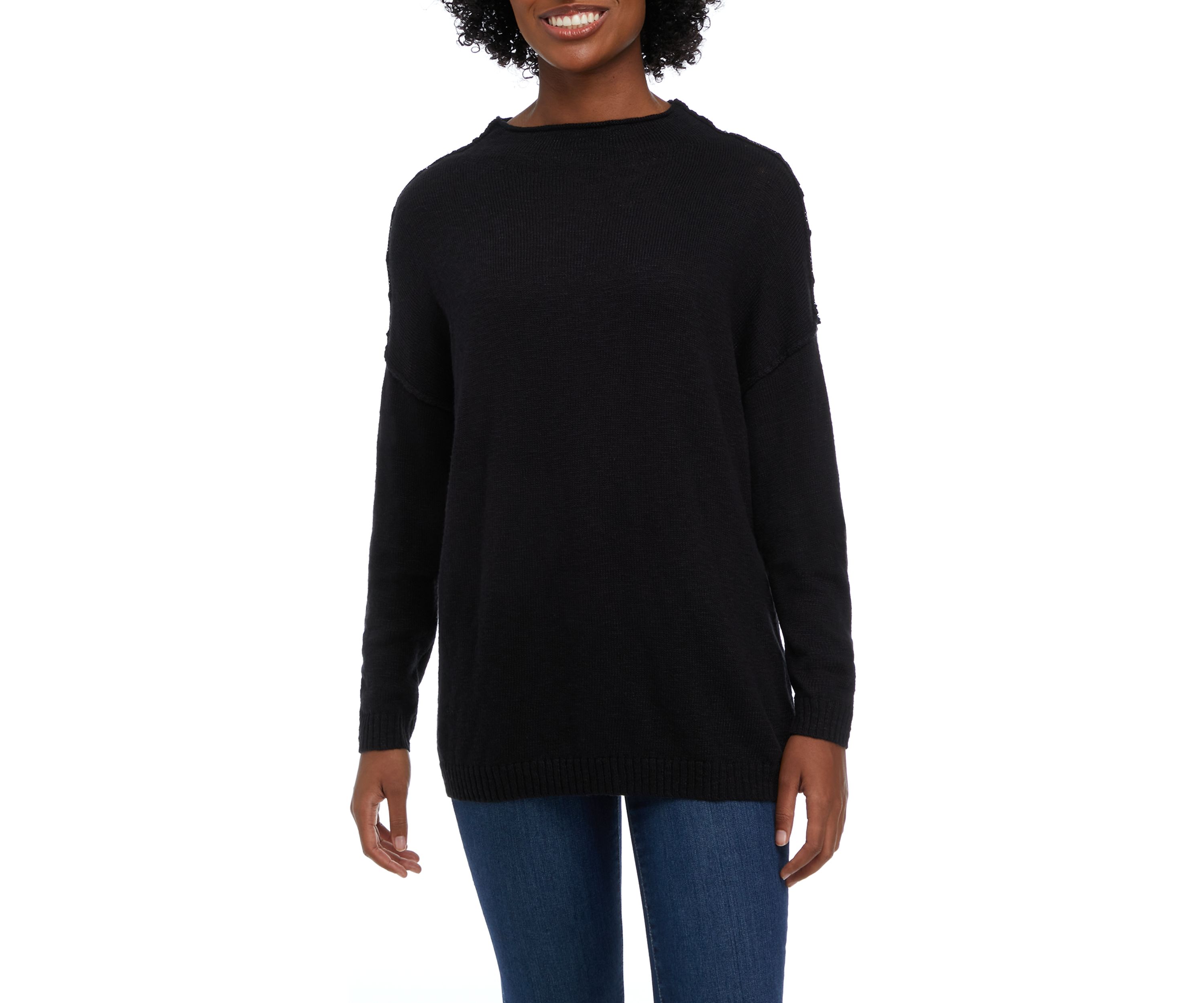 Womens Funnel Neck Sweater