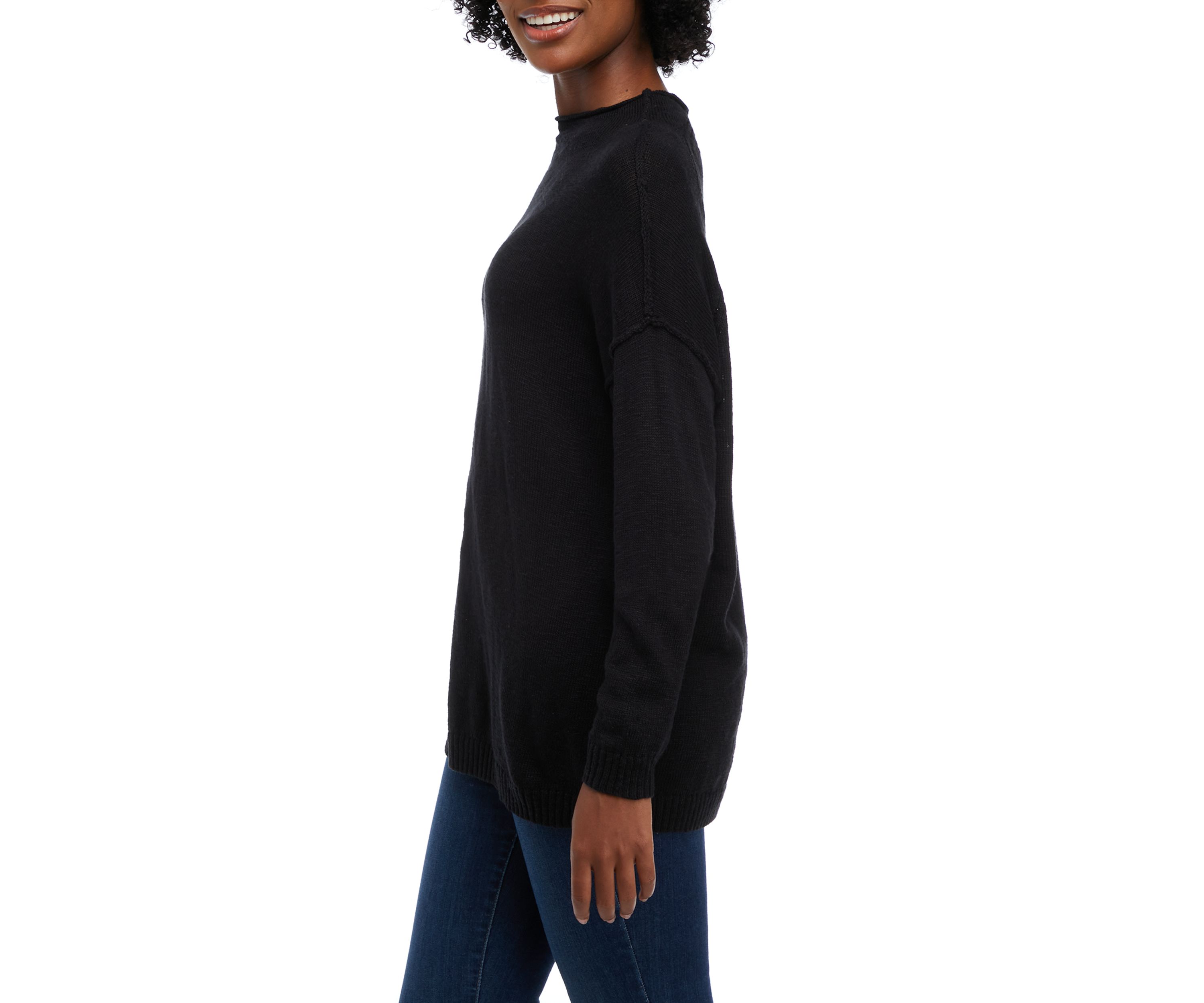 Womens Funnel Neck Sweater