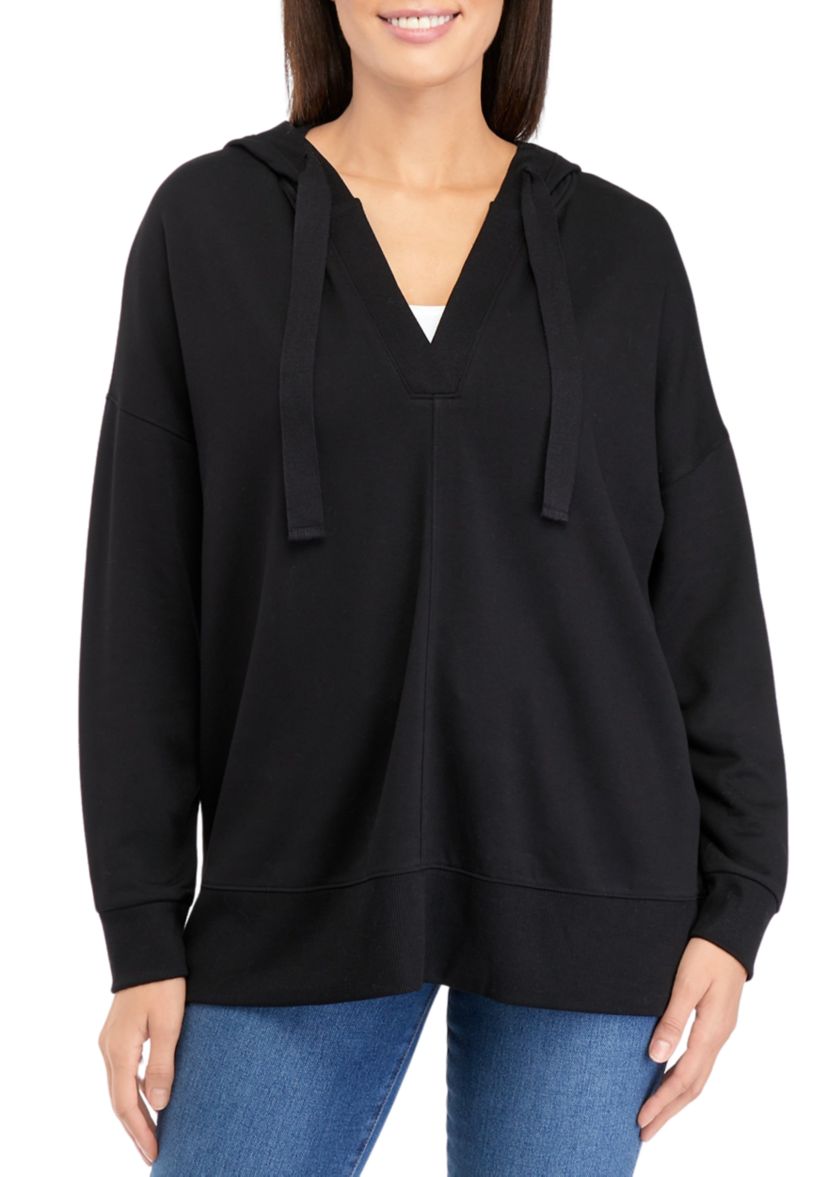 Womens Split Neck Hoodie