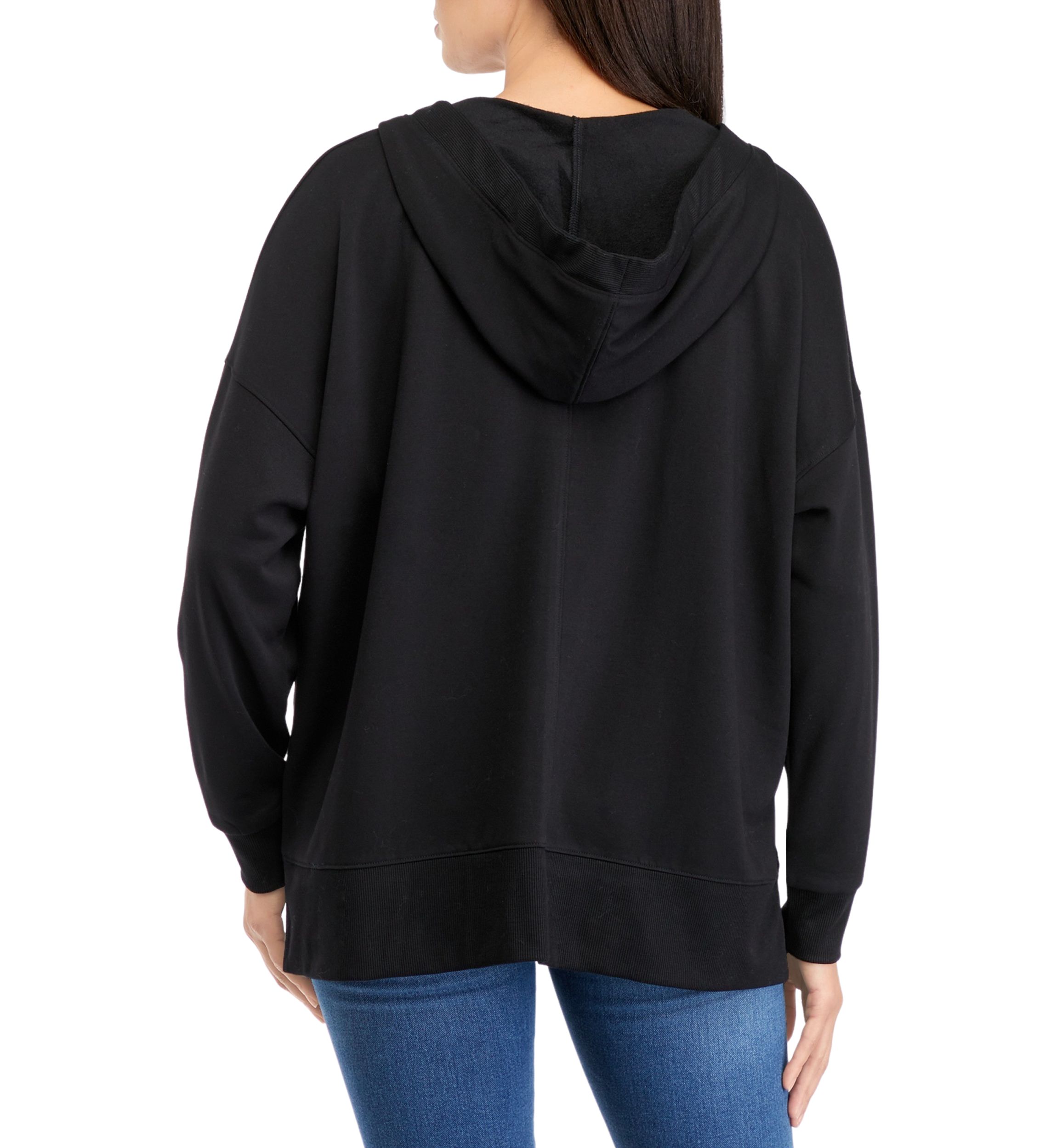 Womens Split Neck Hoodie