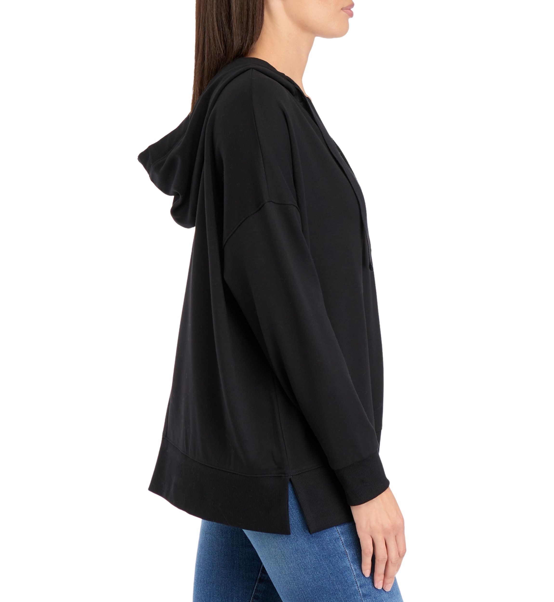 Womens Split Neck Hoodie