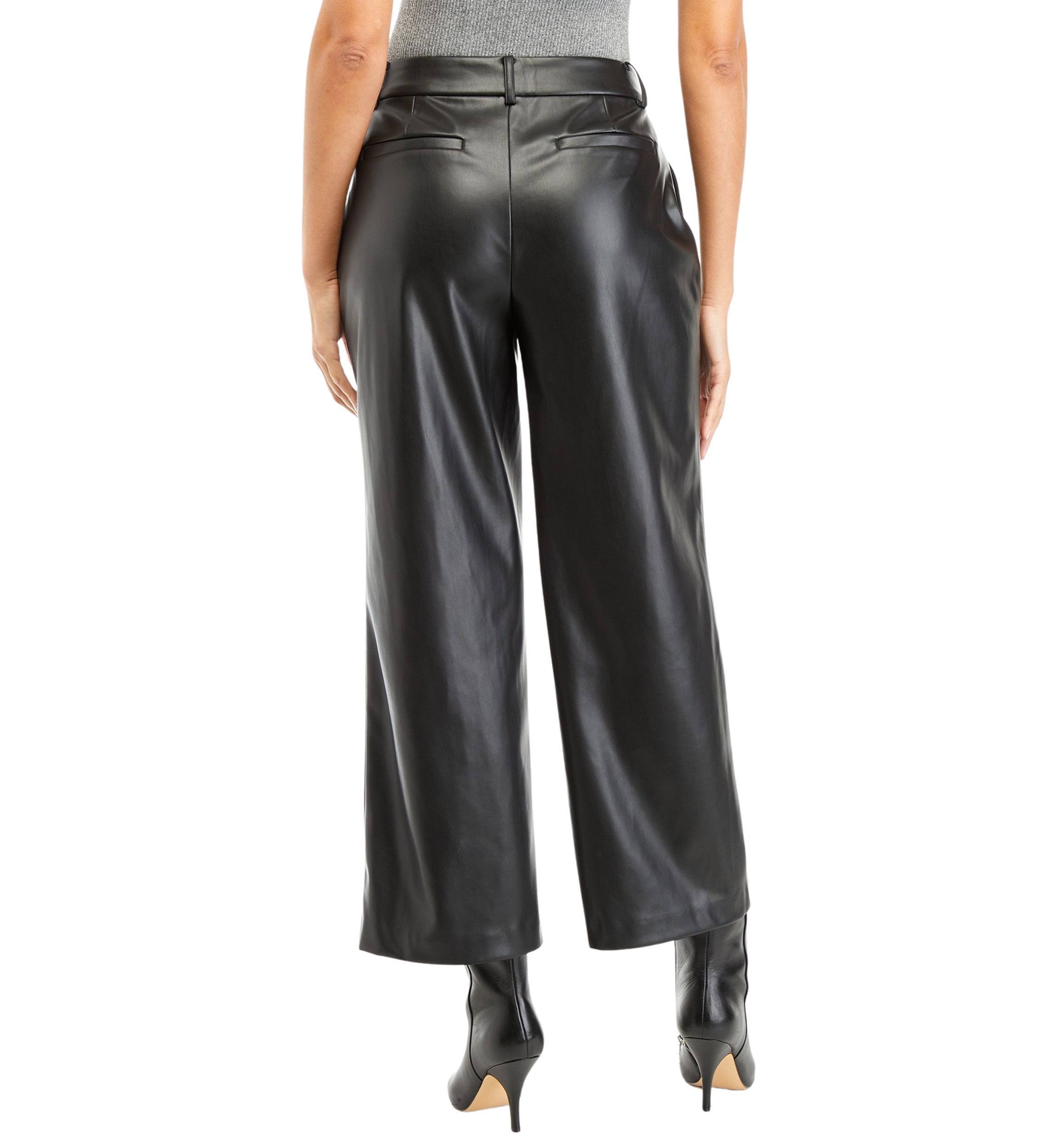 Womens High Rise Straight Ankle Pants