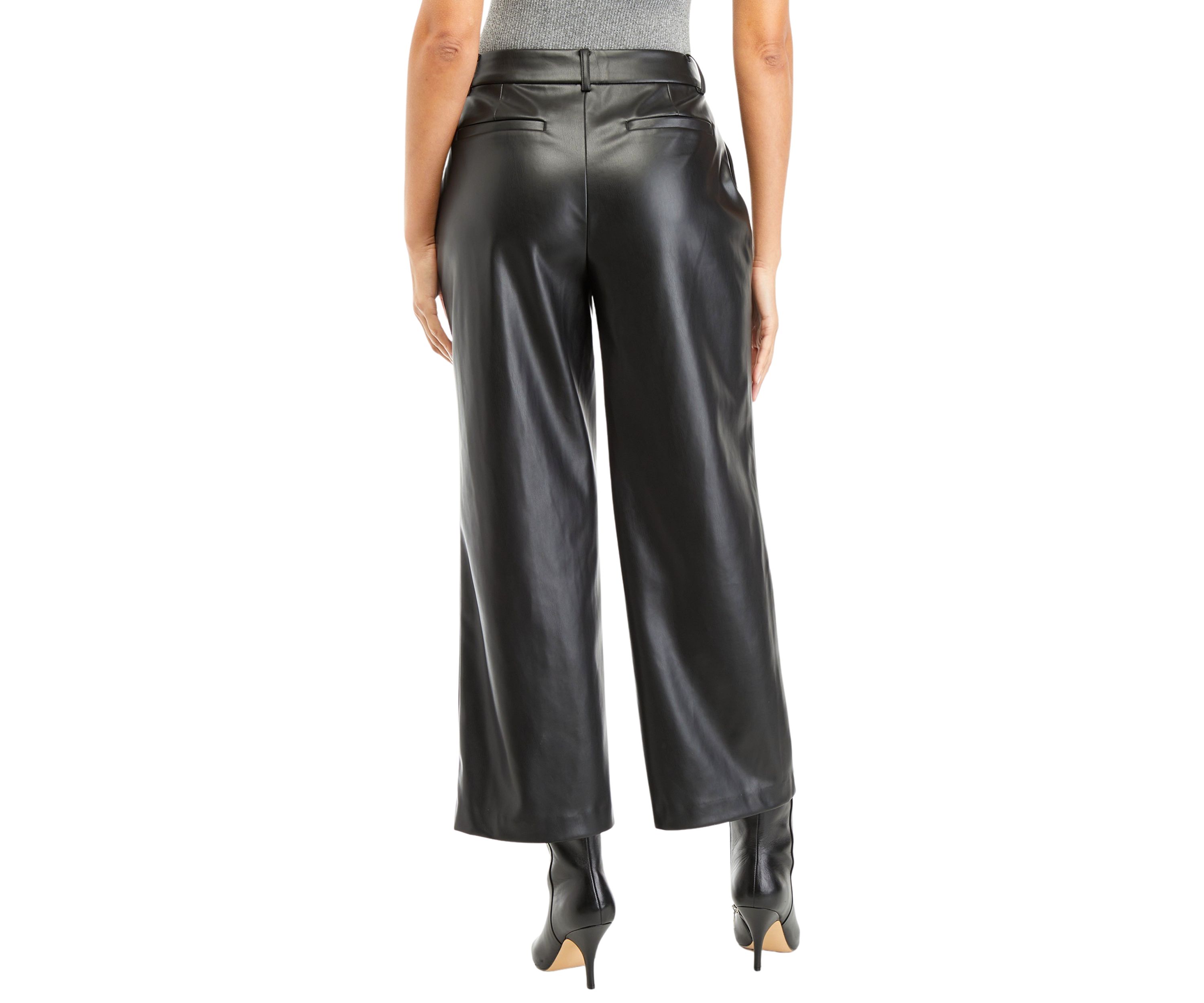 Womens High Rise Straight Ankle Pants