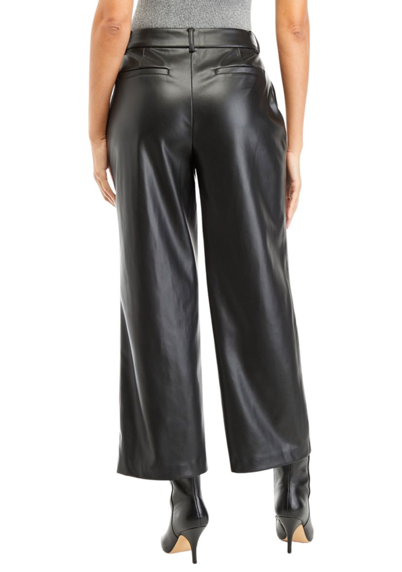 Womens High Rise Straight Ankle Pants