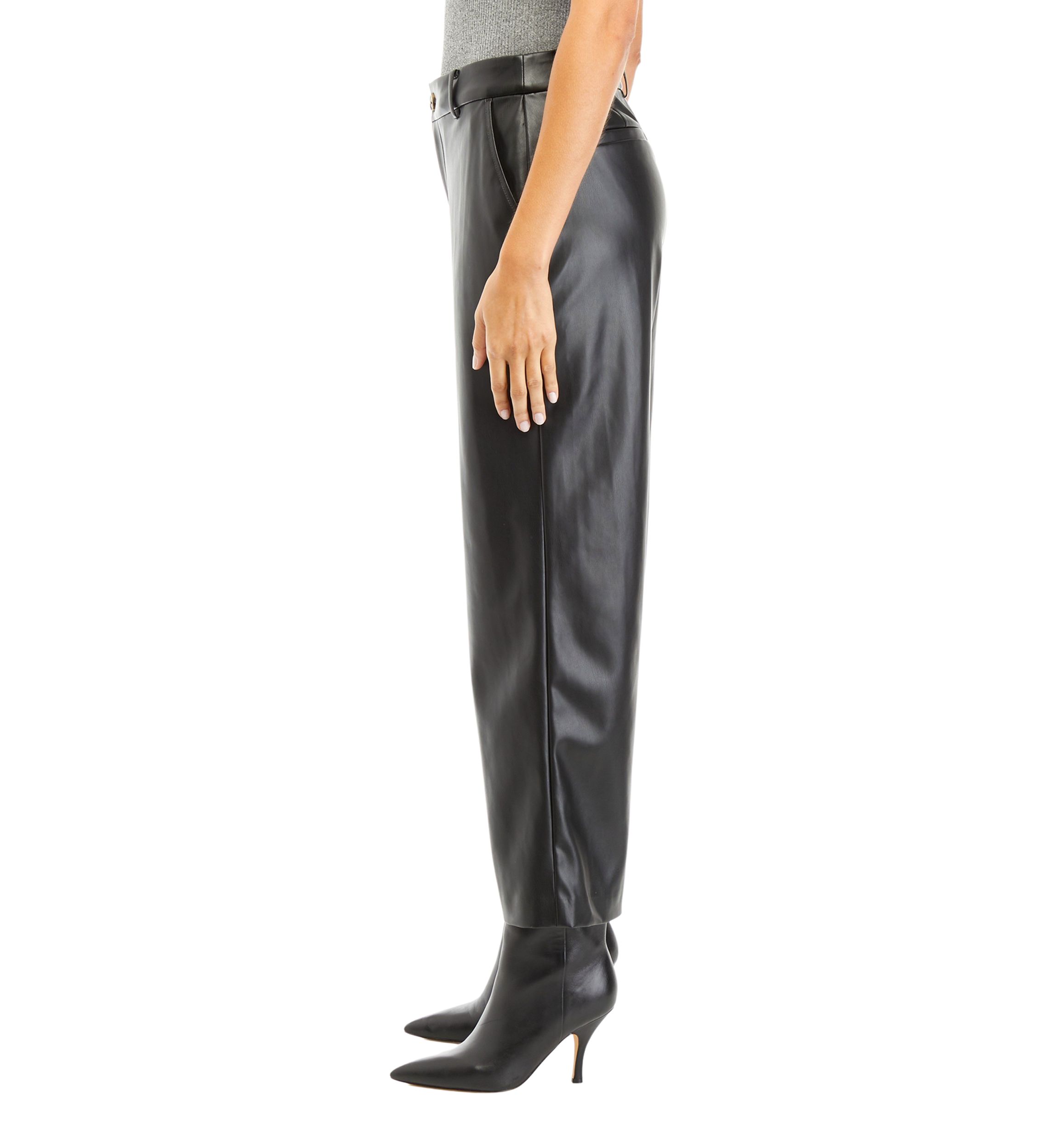 Womens High Rise Straight Ankle Pants