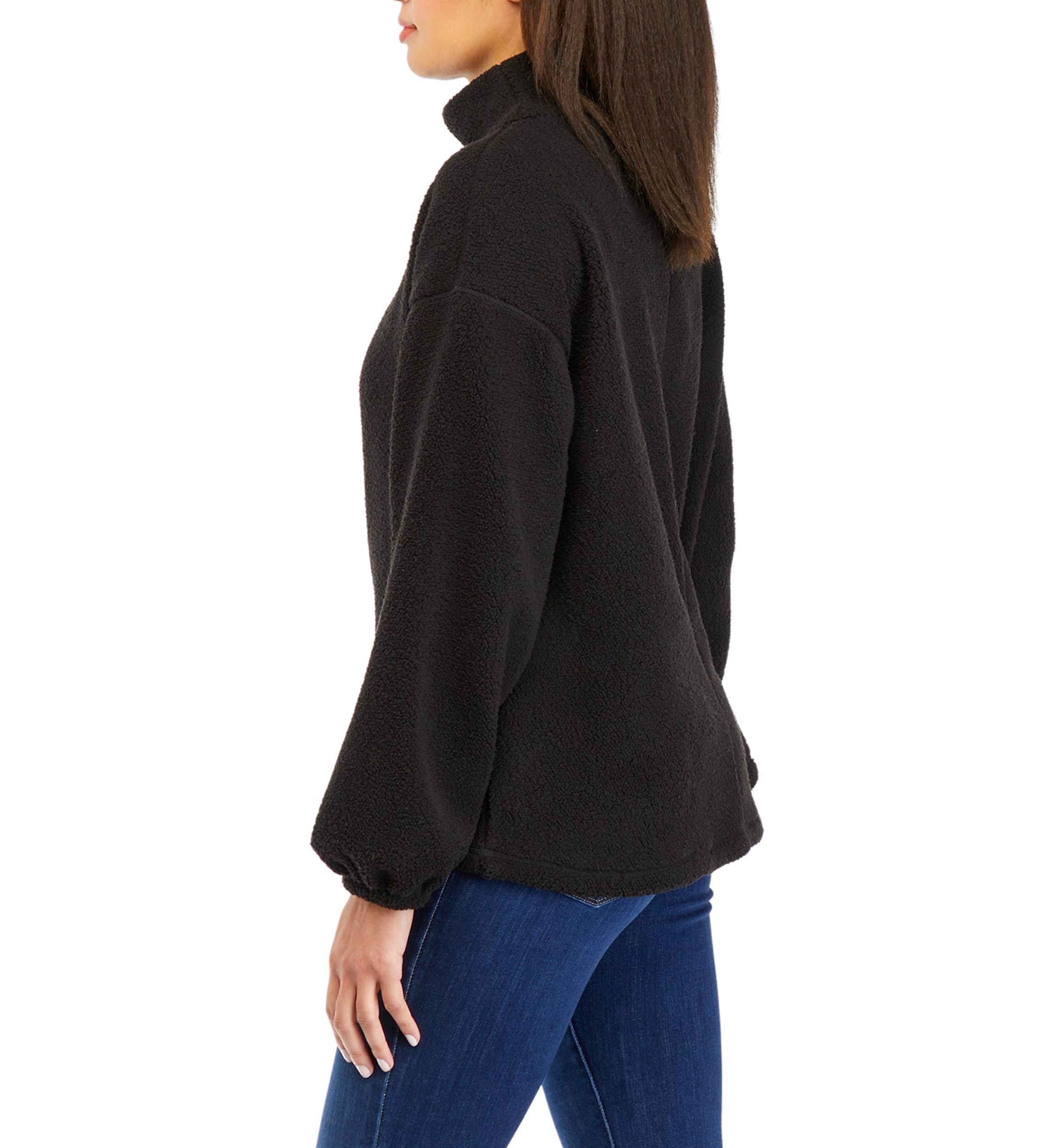 Womens Fleece Funnel Neck Sweatshirt