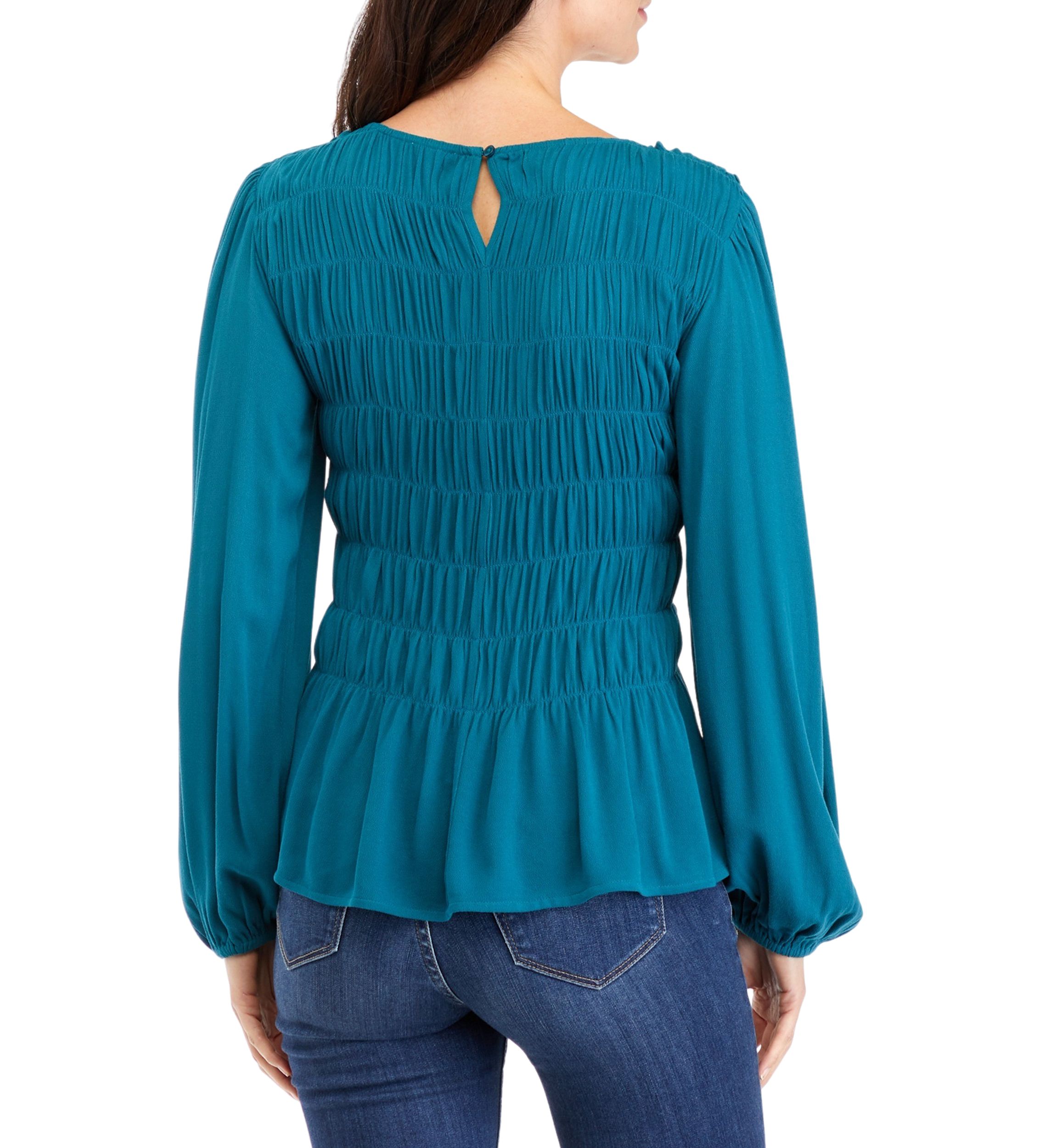 Womens Smocked Blouse