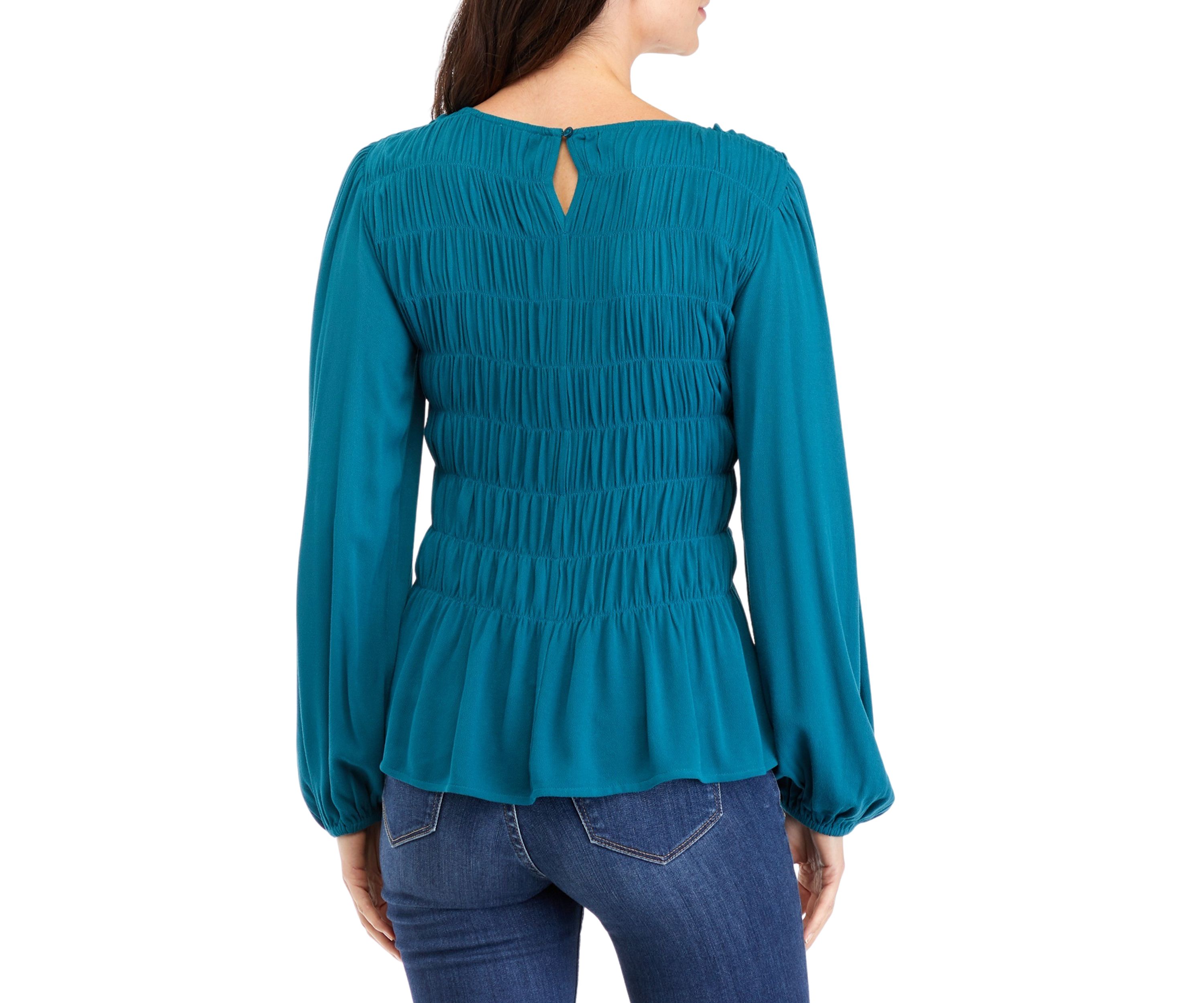 Womens Smocked Blouse