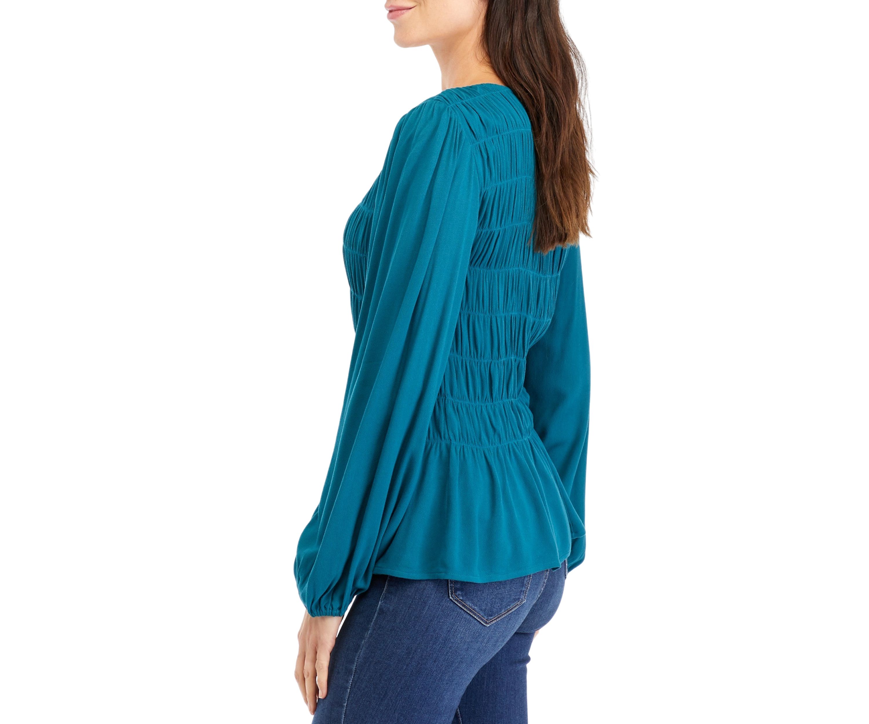 Womens Smocked Blouse