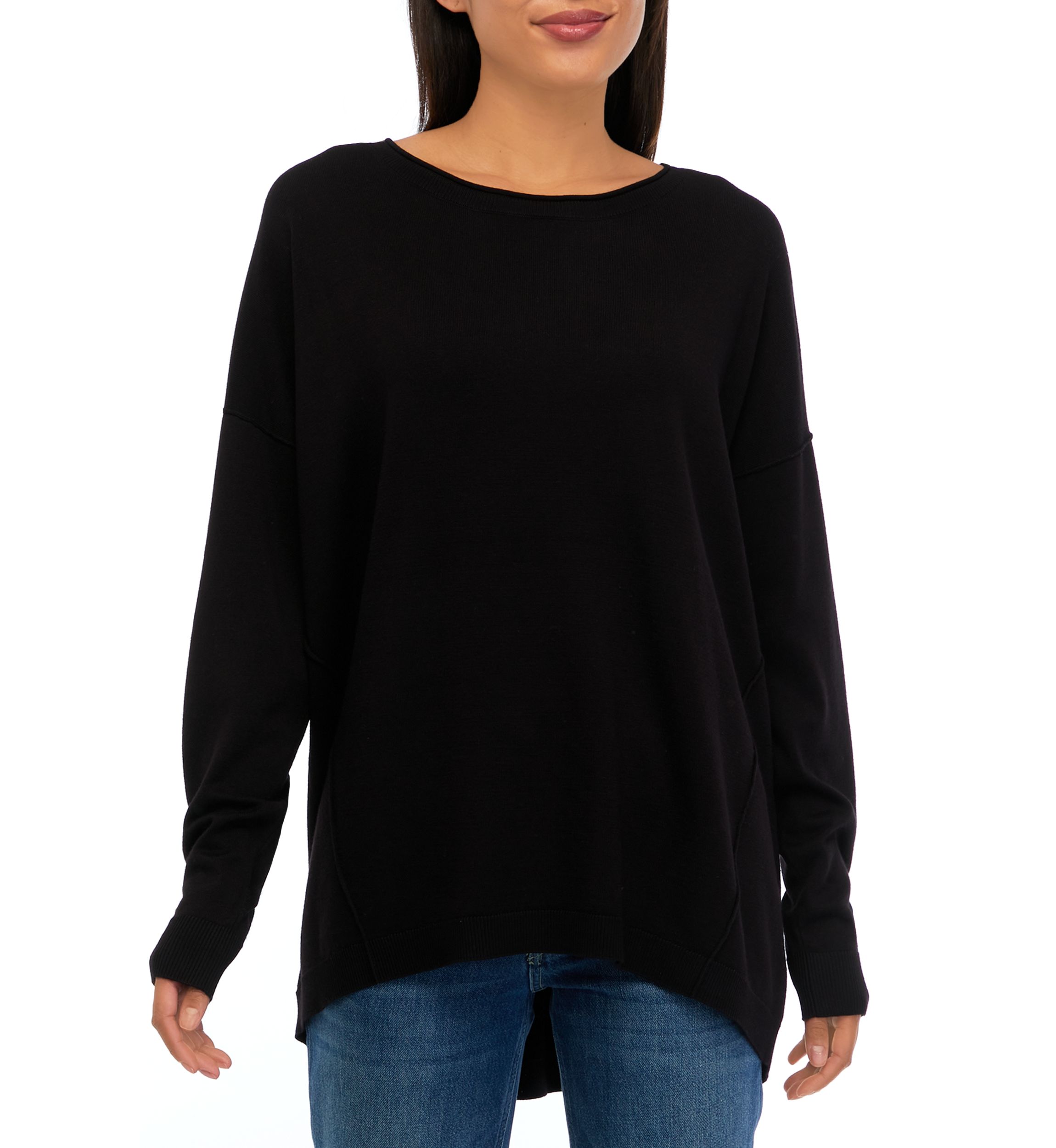 Womens Drop Shoulder Pullover 