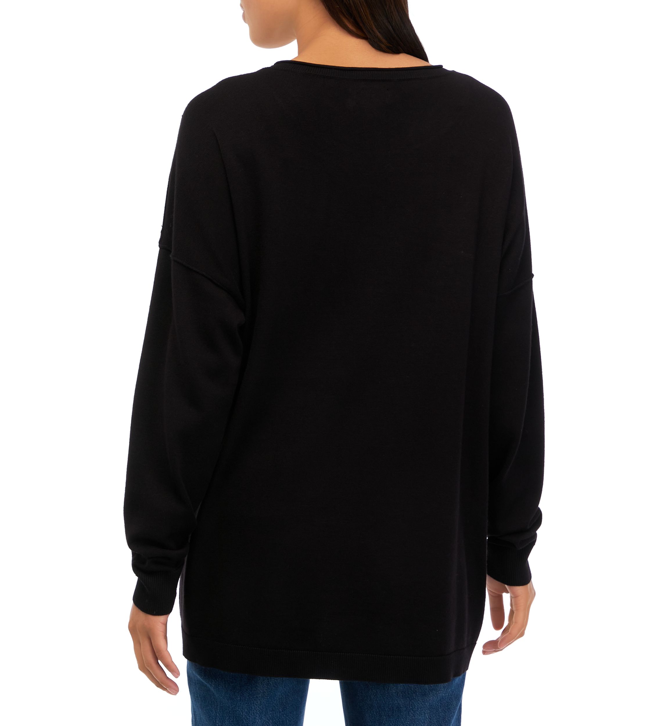 Womens Drop Shoulder Pullover 