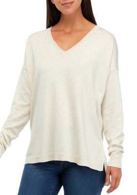 Wonderly Women's Drop Shoulder V-Neck Pullover | belk