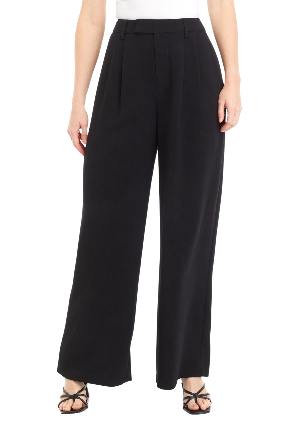 Womens High Rise Extended Tab Trousers