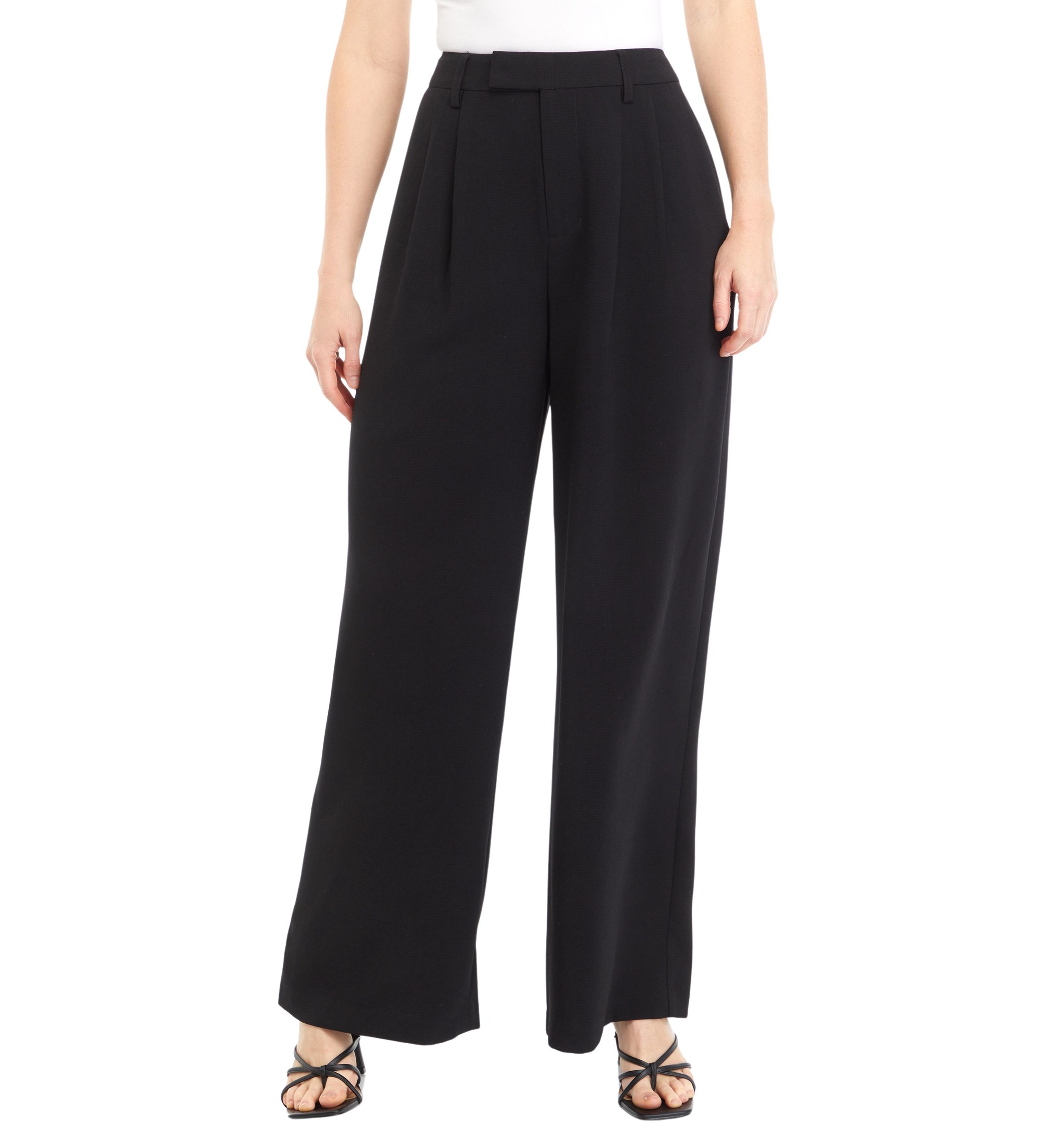Womens High Rise Extended Tab Trousers