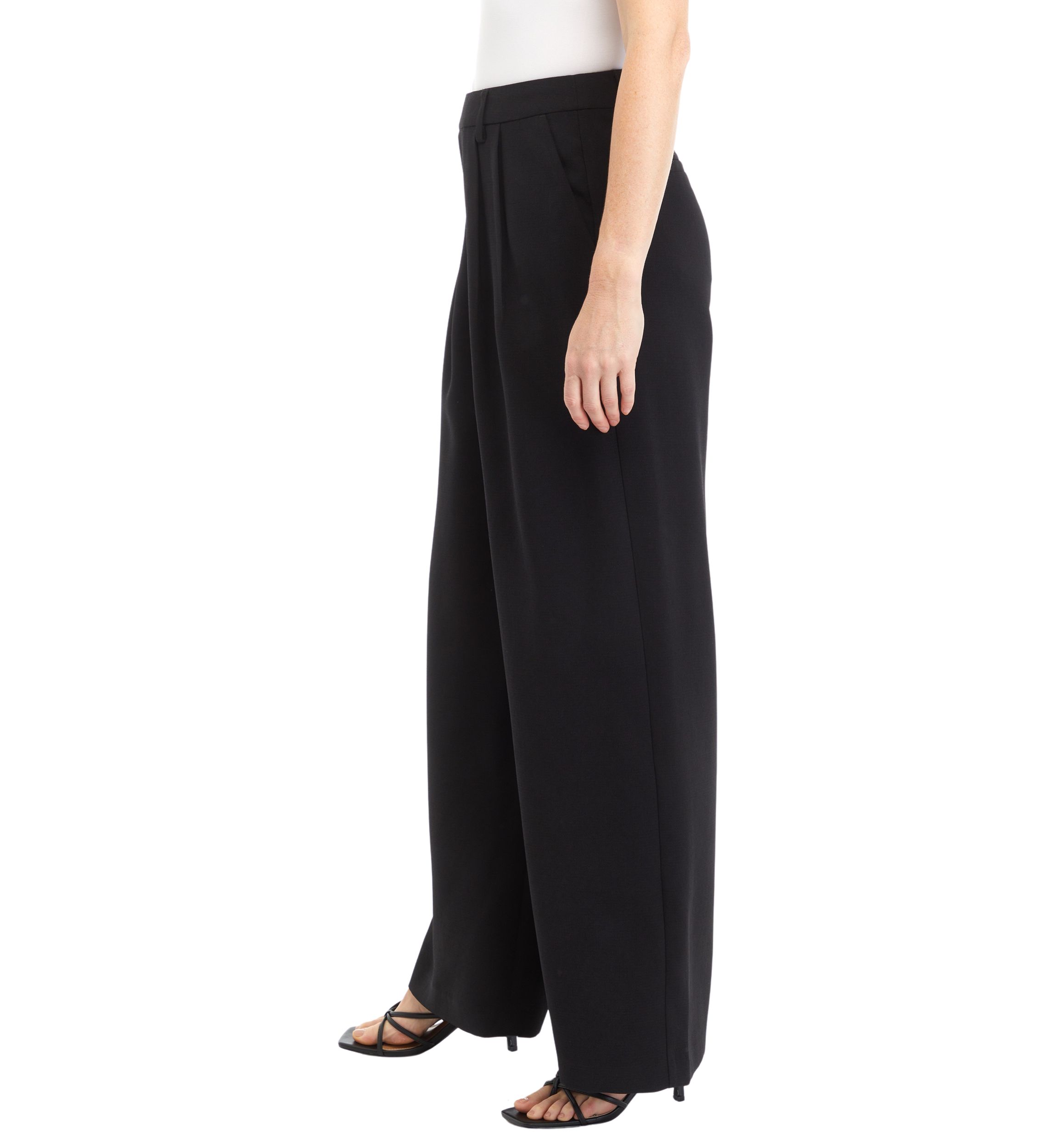 Womens High Rise Extended Tab Trousers