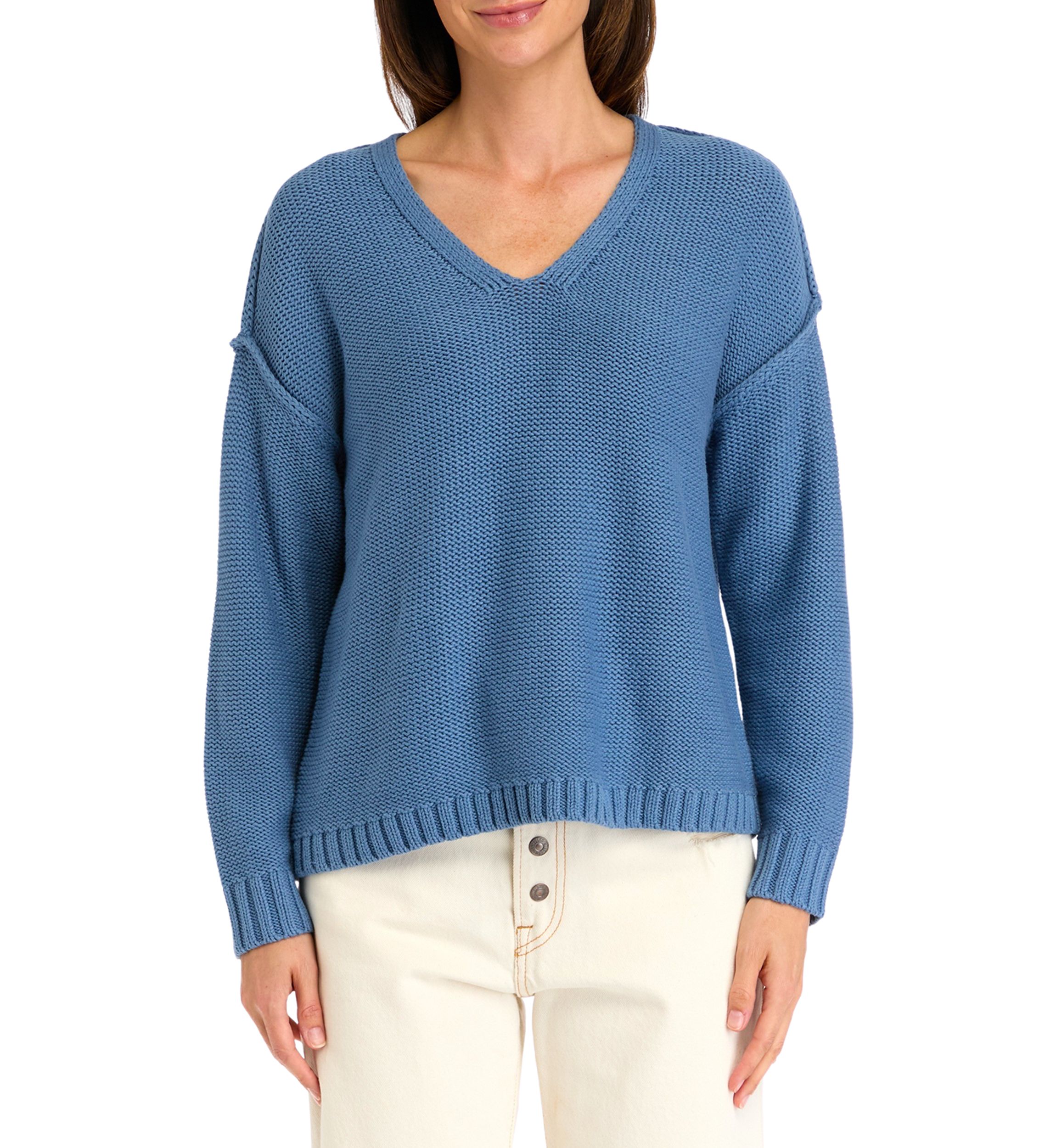 Womens Essential V-Neck Sweater