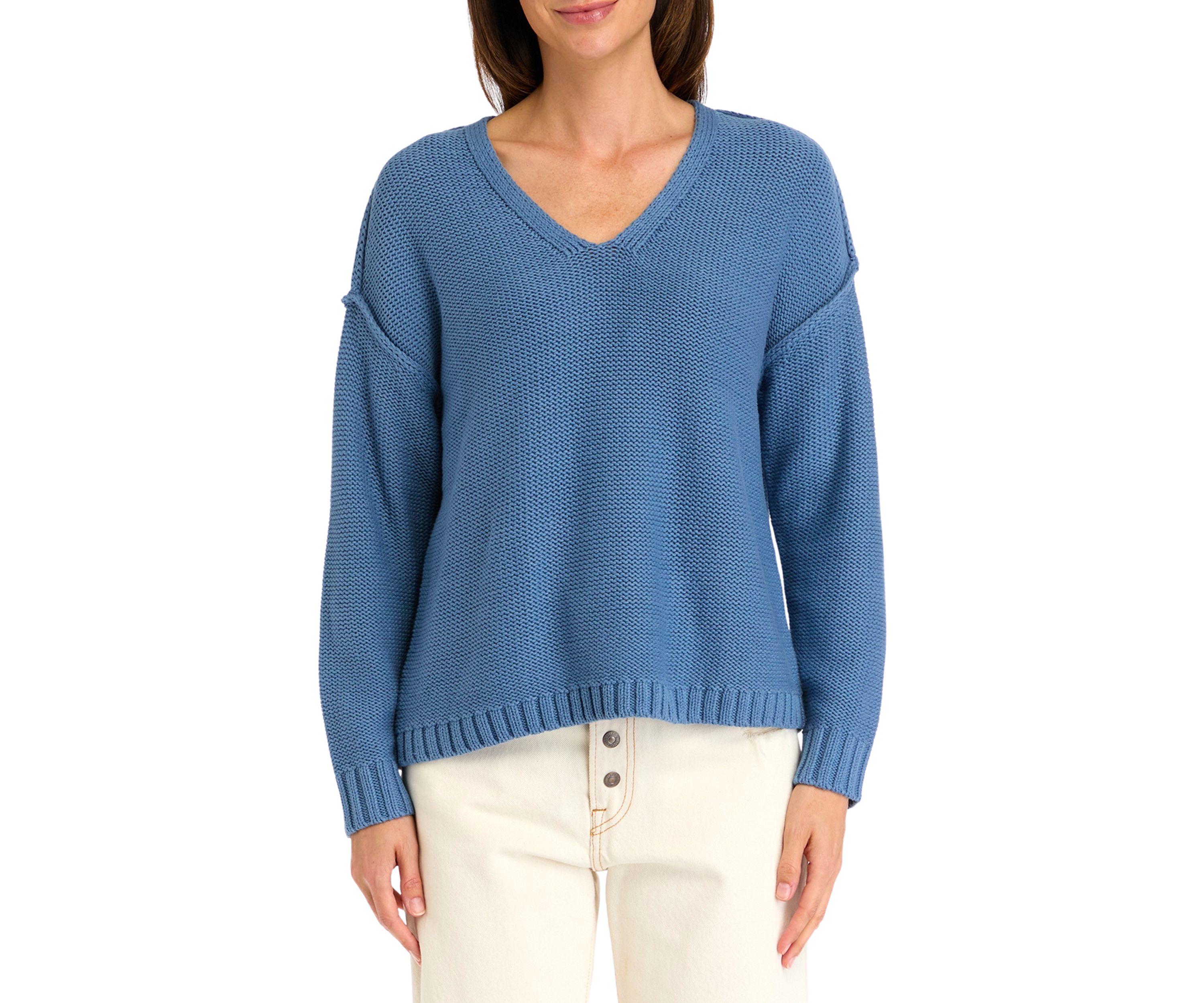 Womens Essential V-Neck Sweater