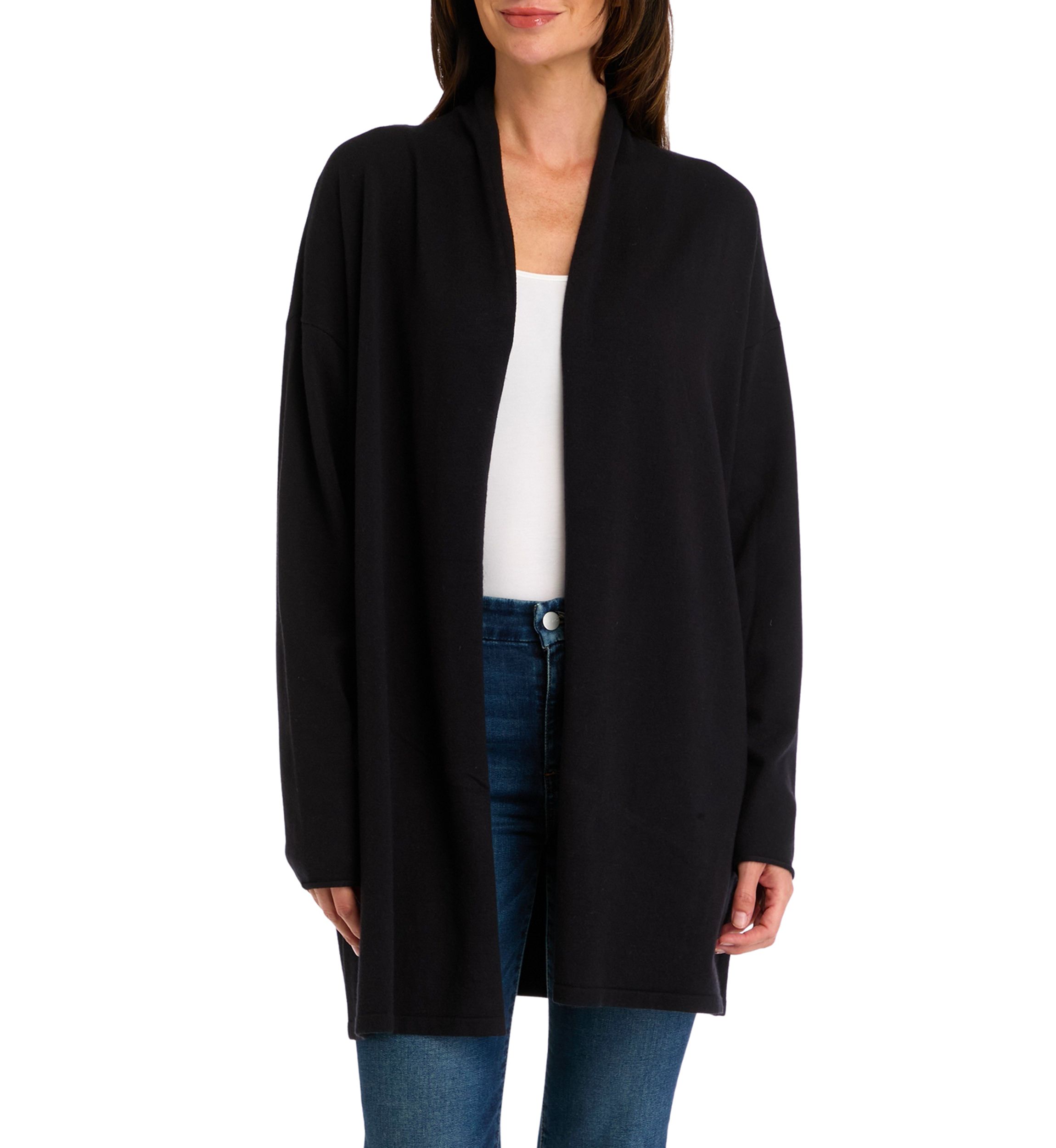 Womens Drape Front Cardigan