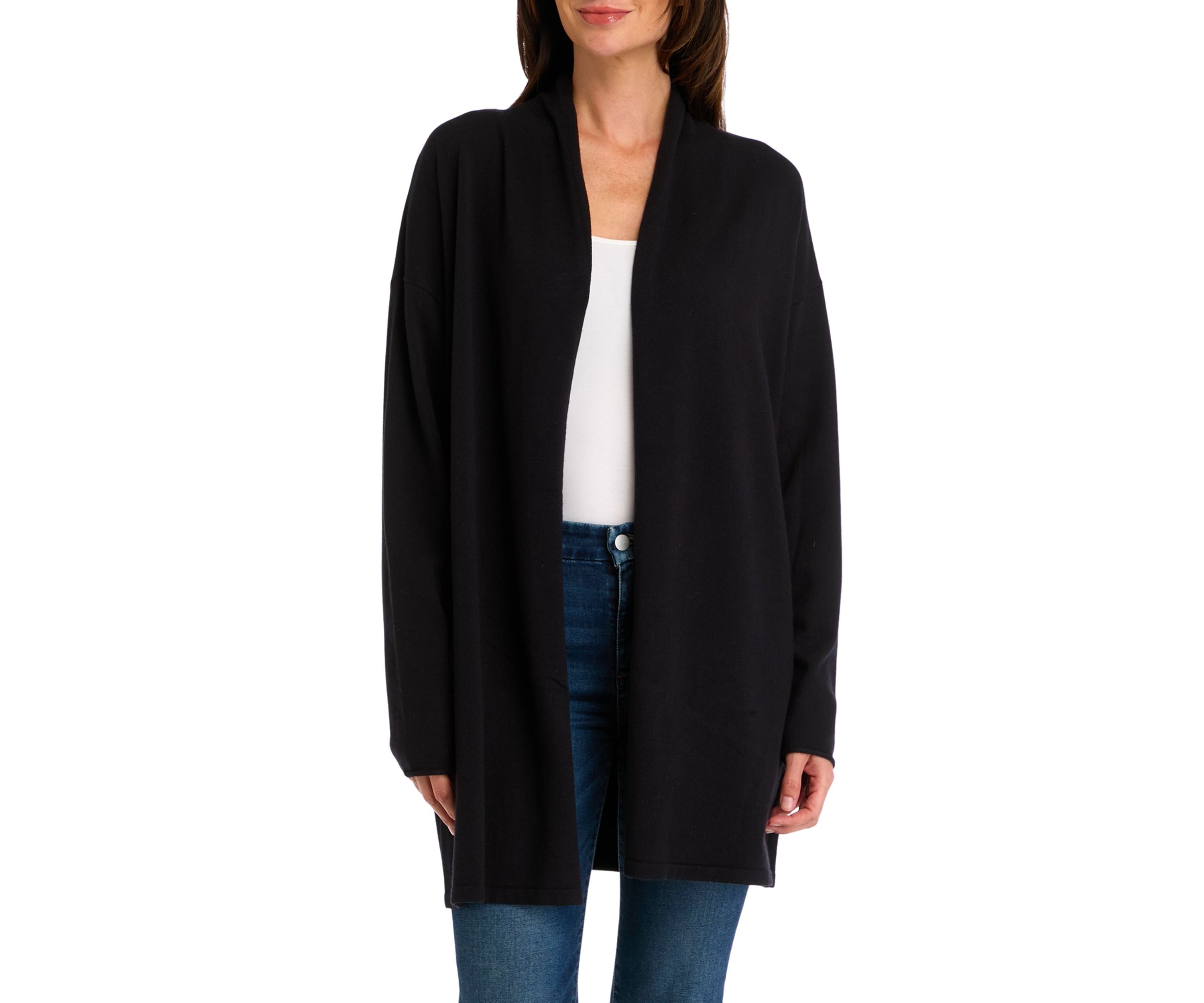 Womens Drape Front Cardigan