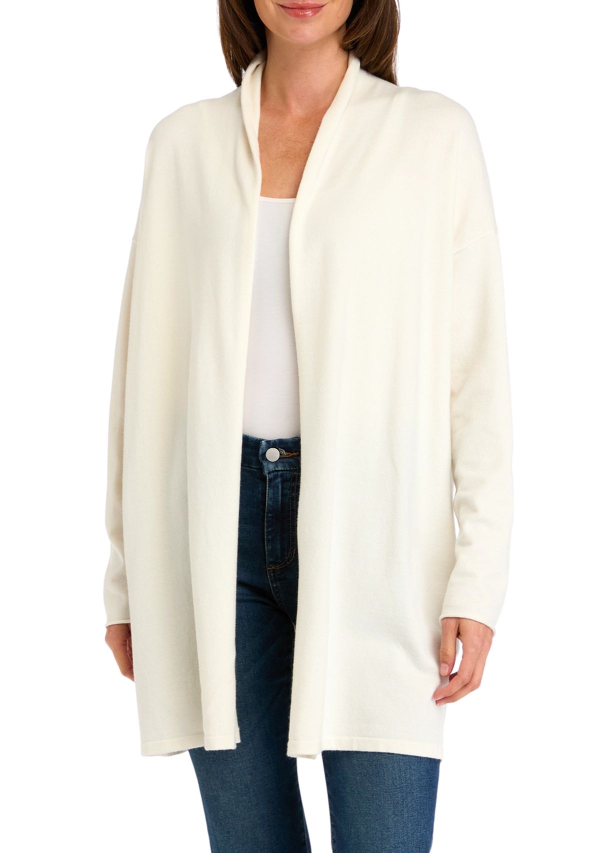Womens Drape Front Cardigan