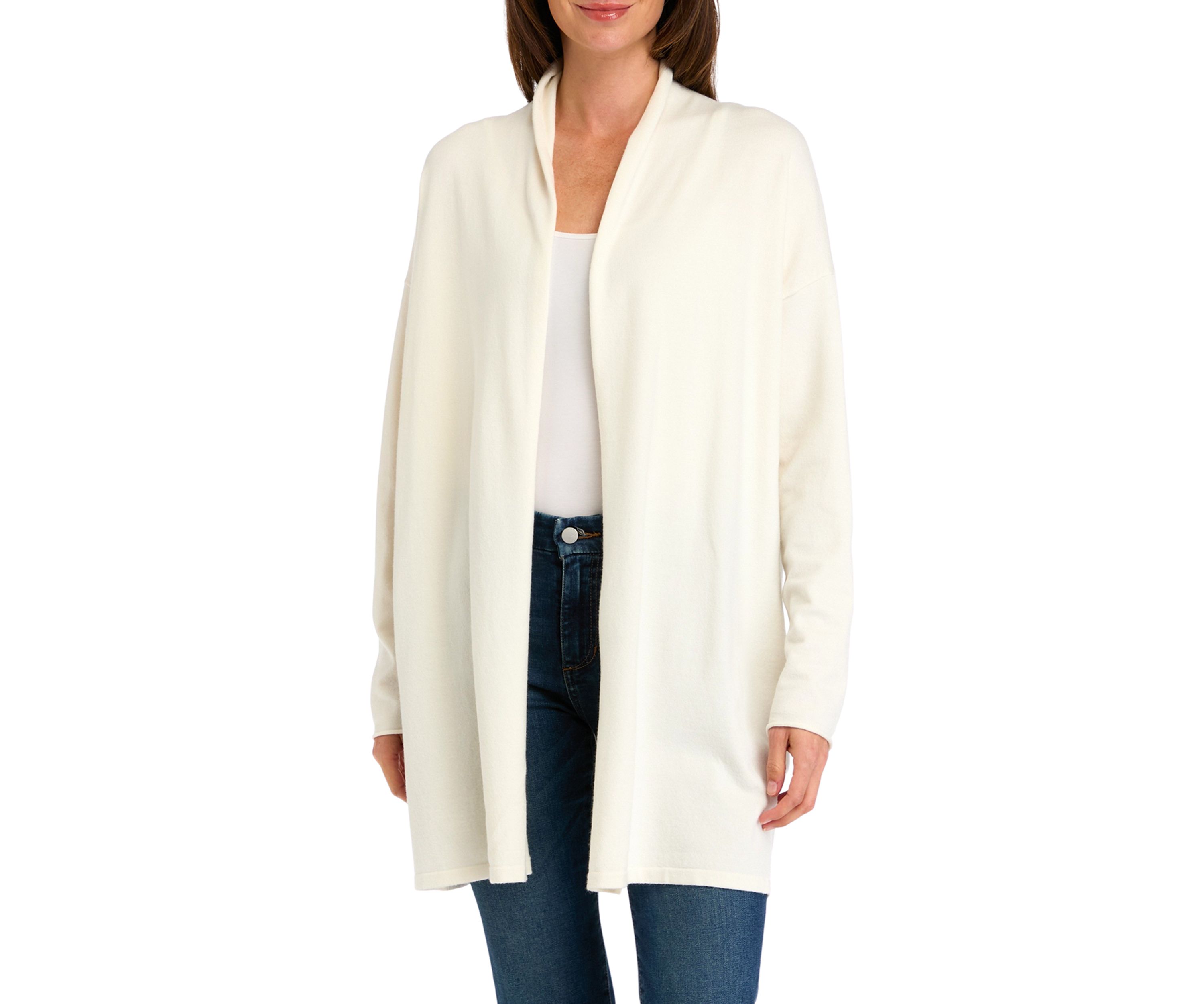 Womens Drape Front Cardigan