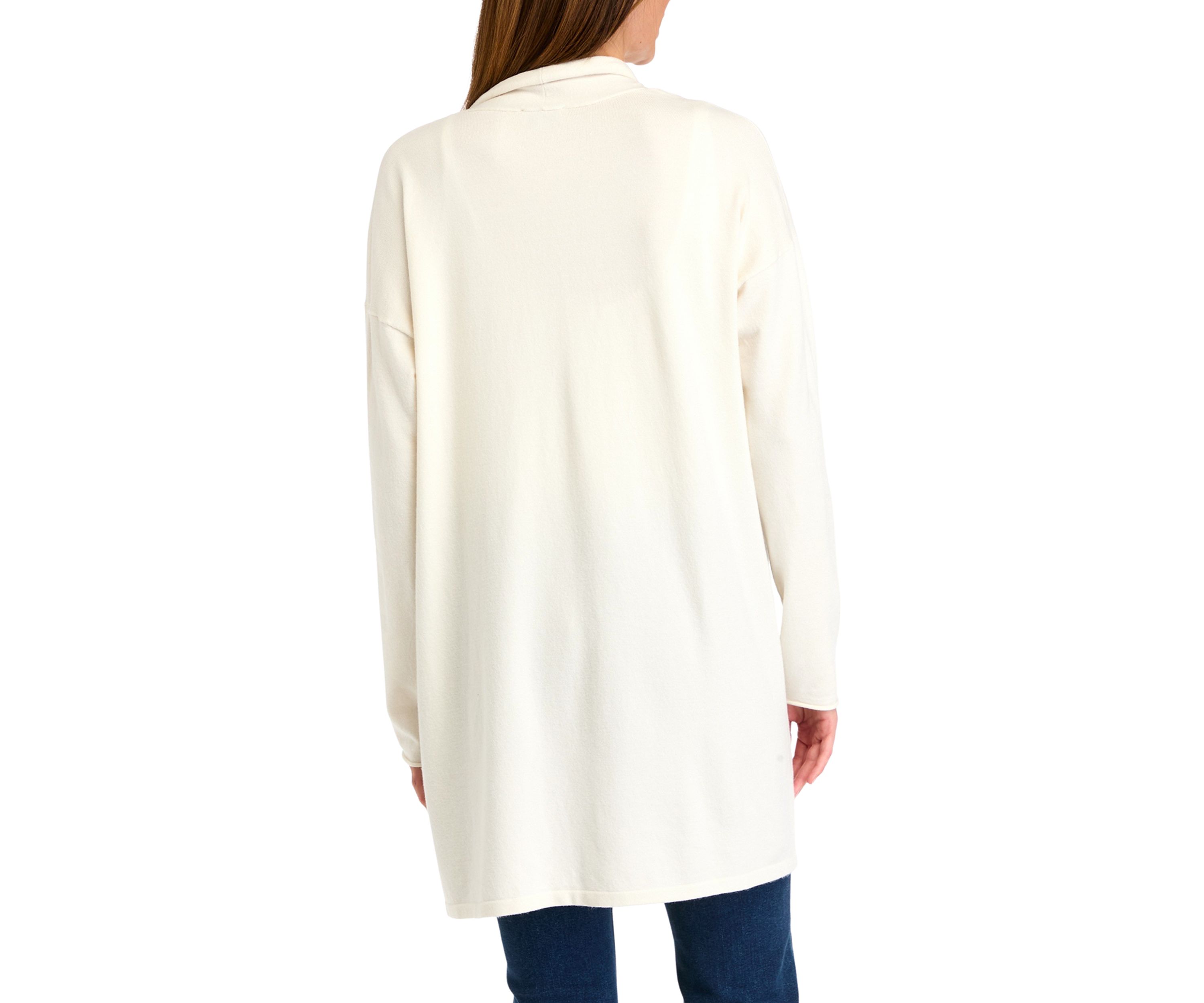 Womens Drape Front Cardigan