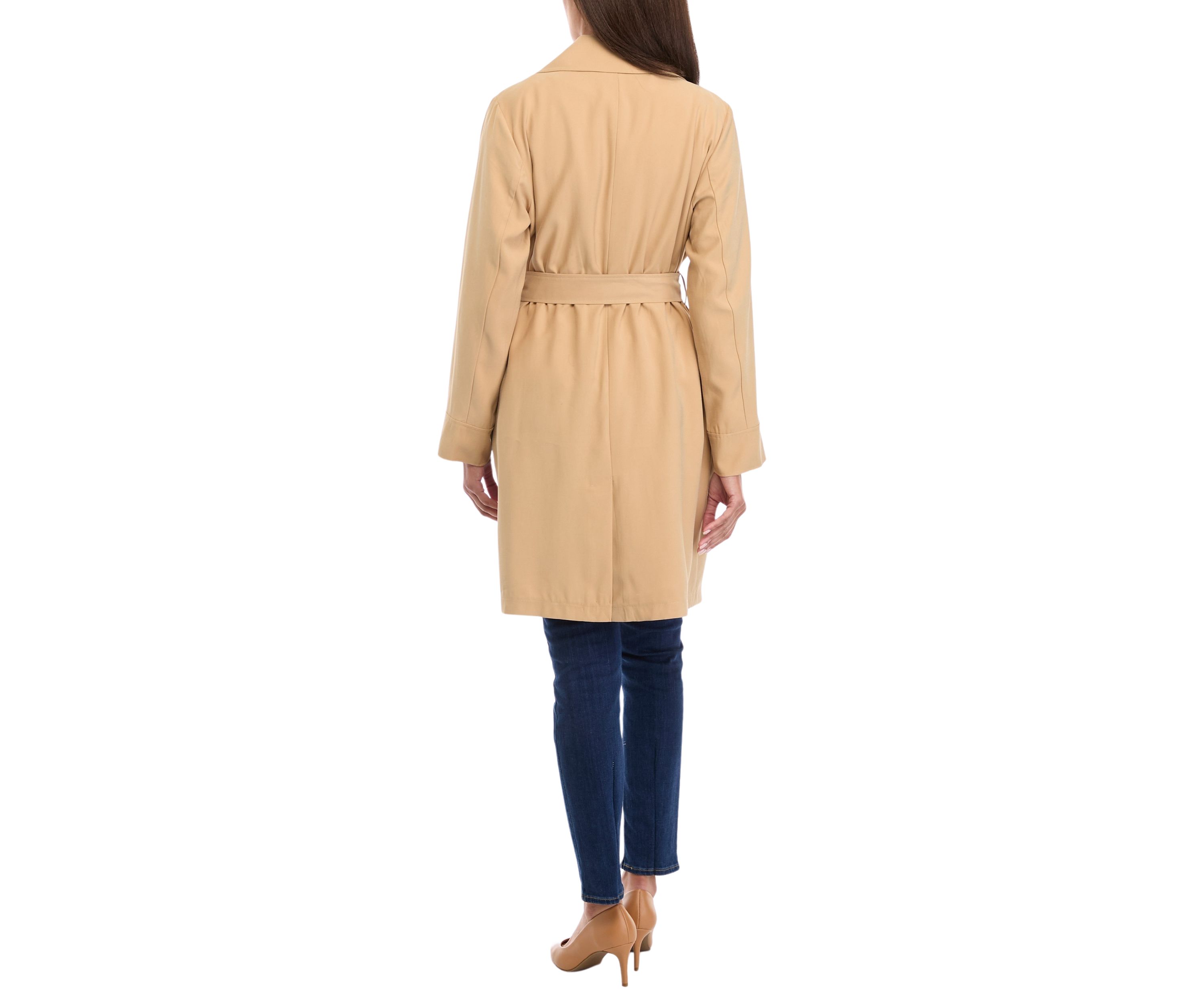 Womens Belted Trench Coat
