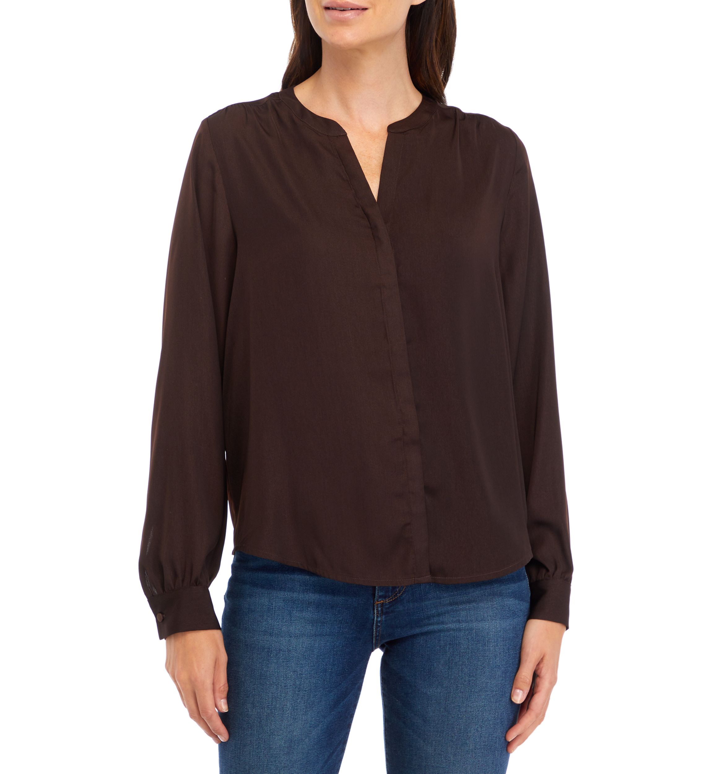 Long Sleeve Satin Shirt 
