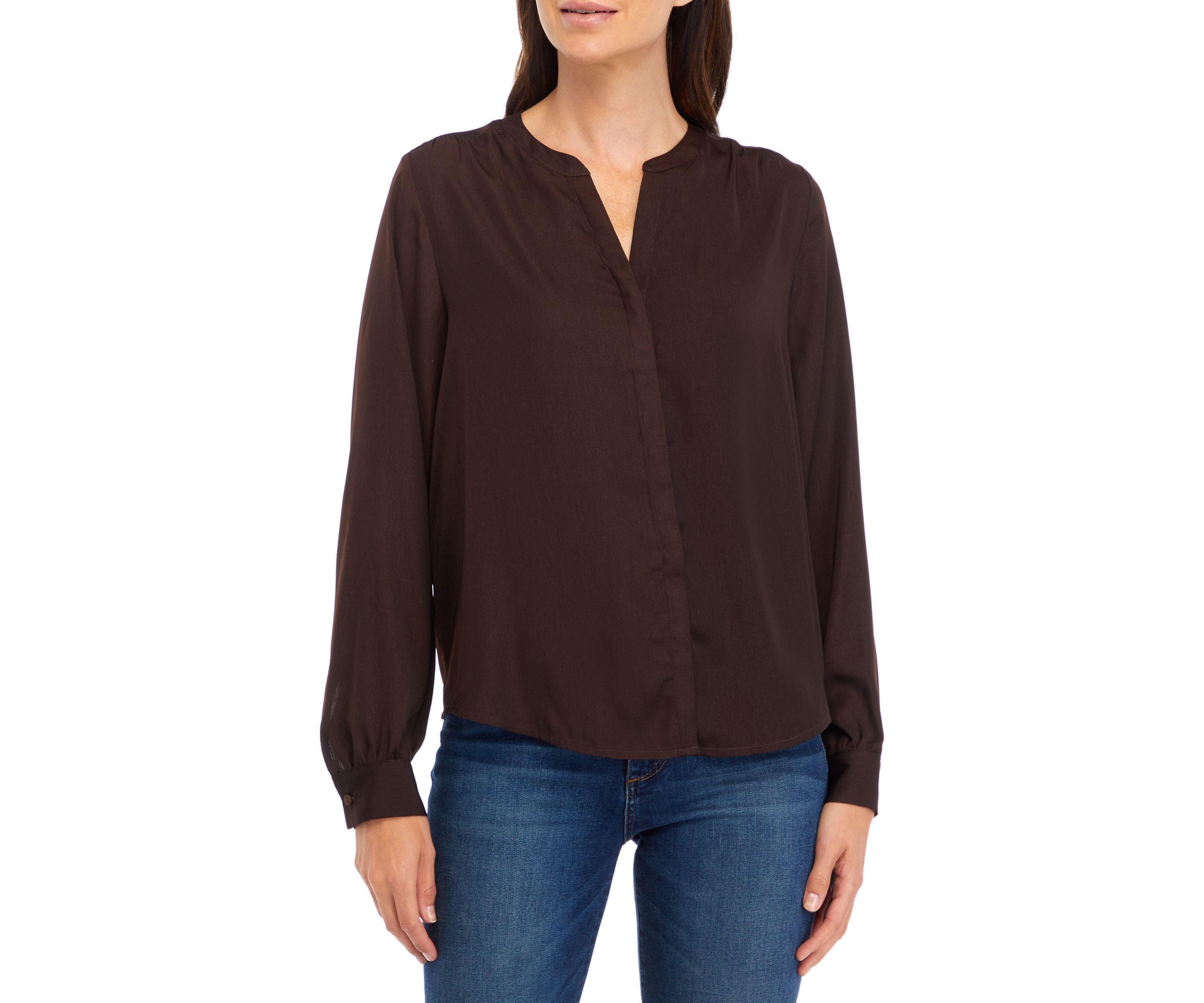 Long Sleeve Satin Shirt 