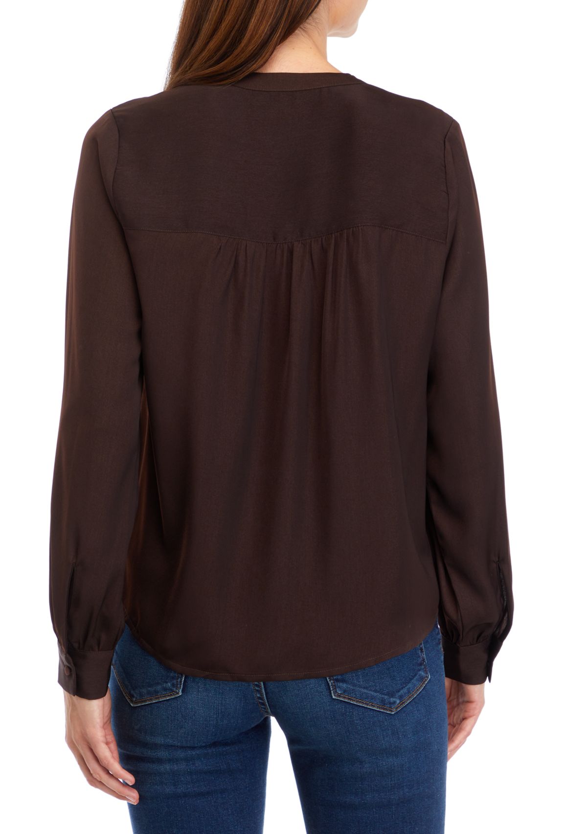 Long Sleeve Satin Shirt 