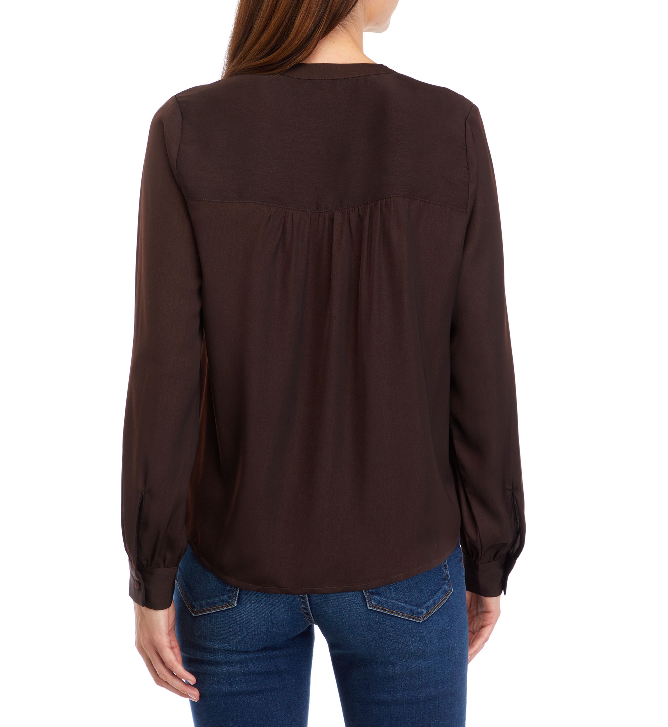 Long Sleeve Satin Shirt 