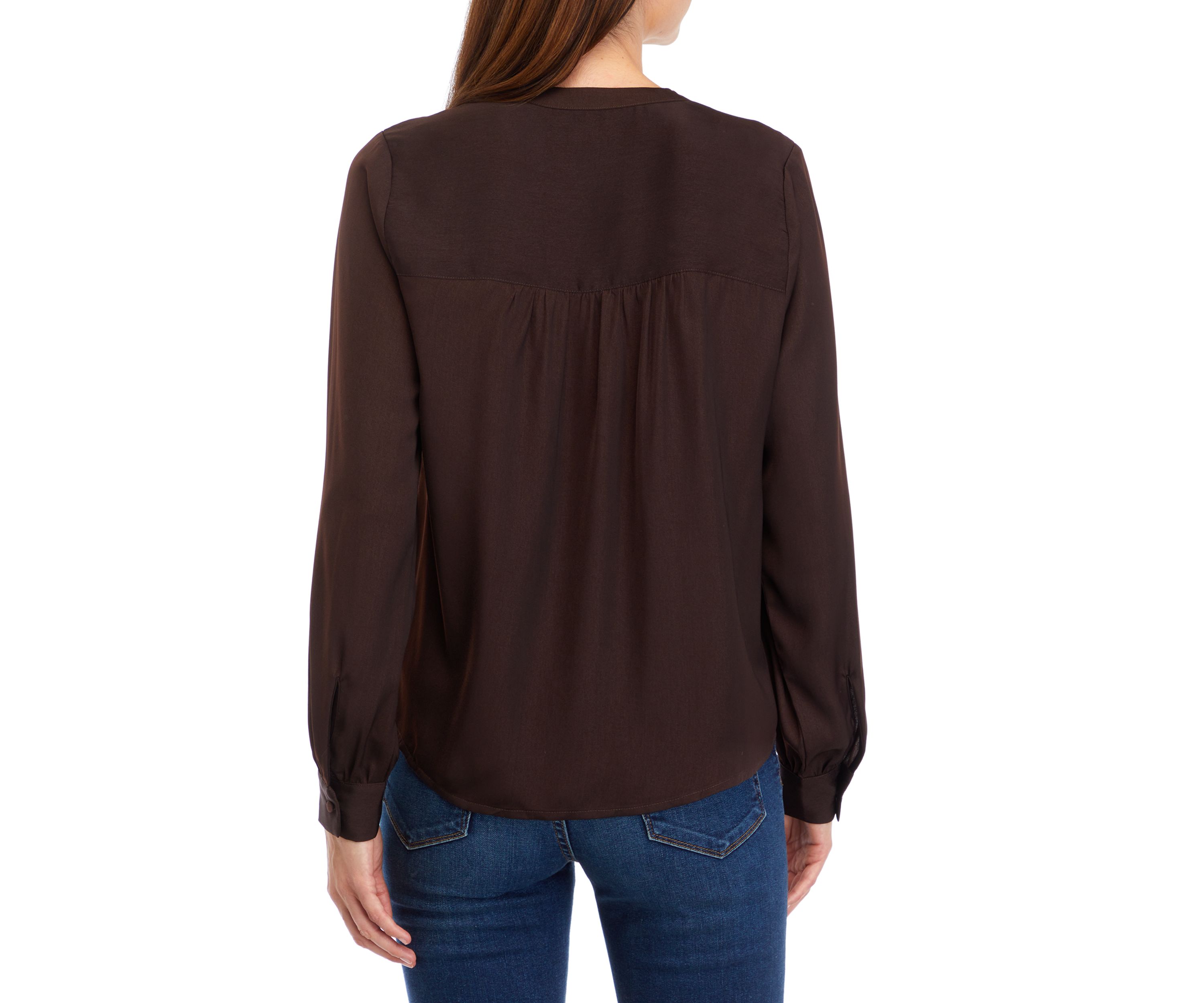 Long Sleeve Satin Shirt 
