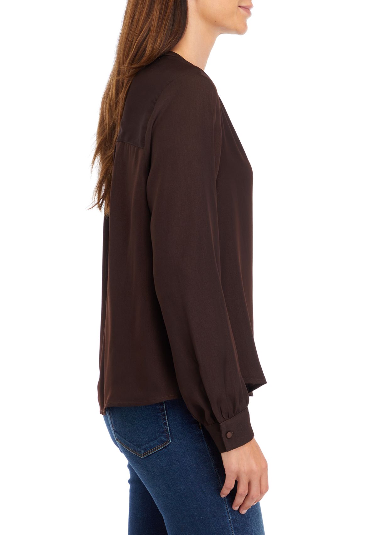 Long Sleeve Satin Shirt 