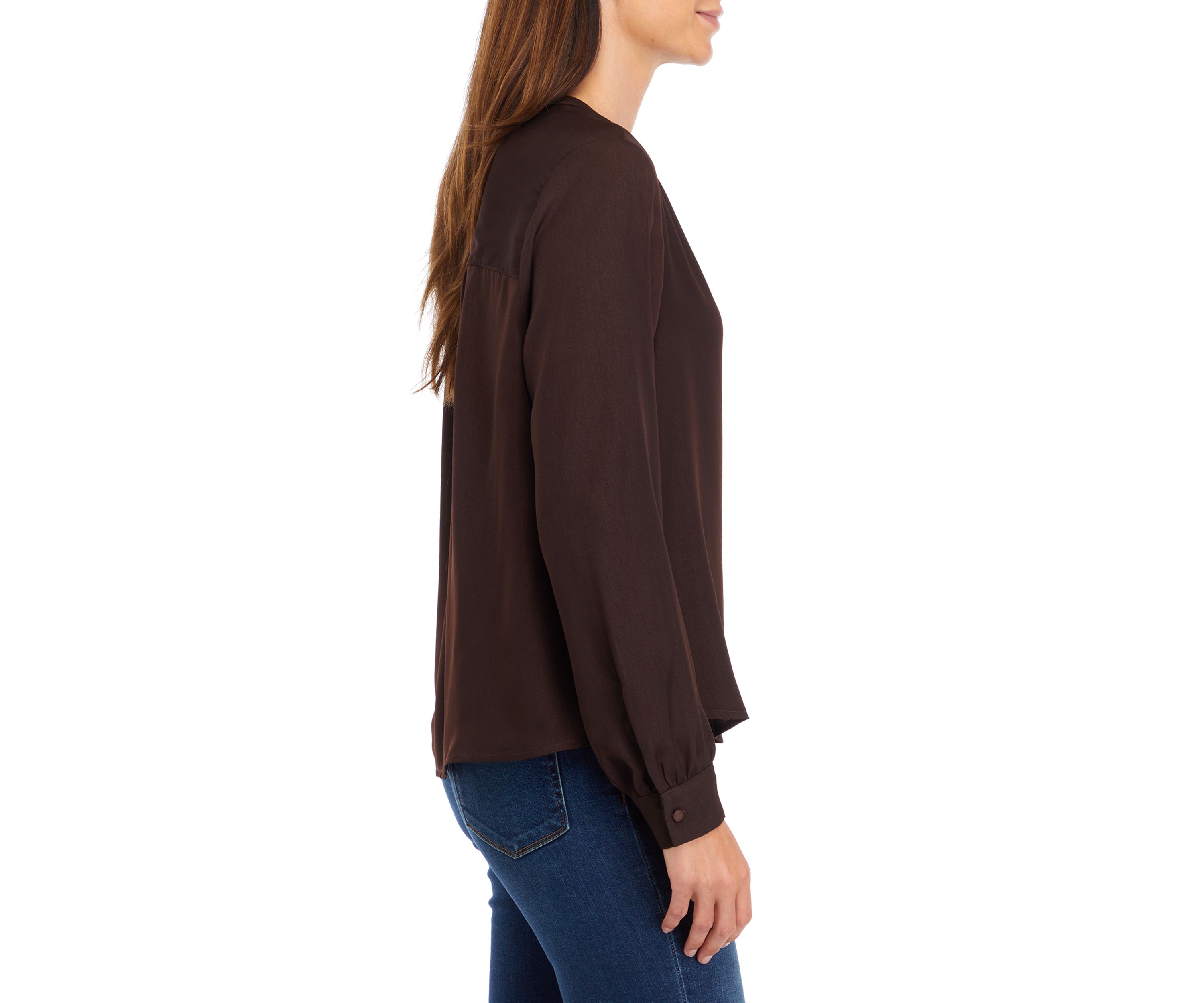Long Sleeve Satin Shirt 