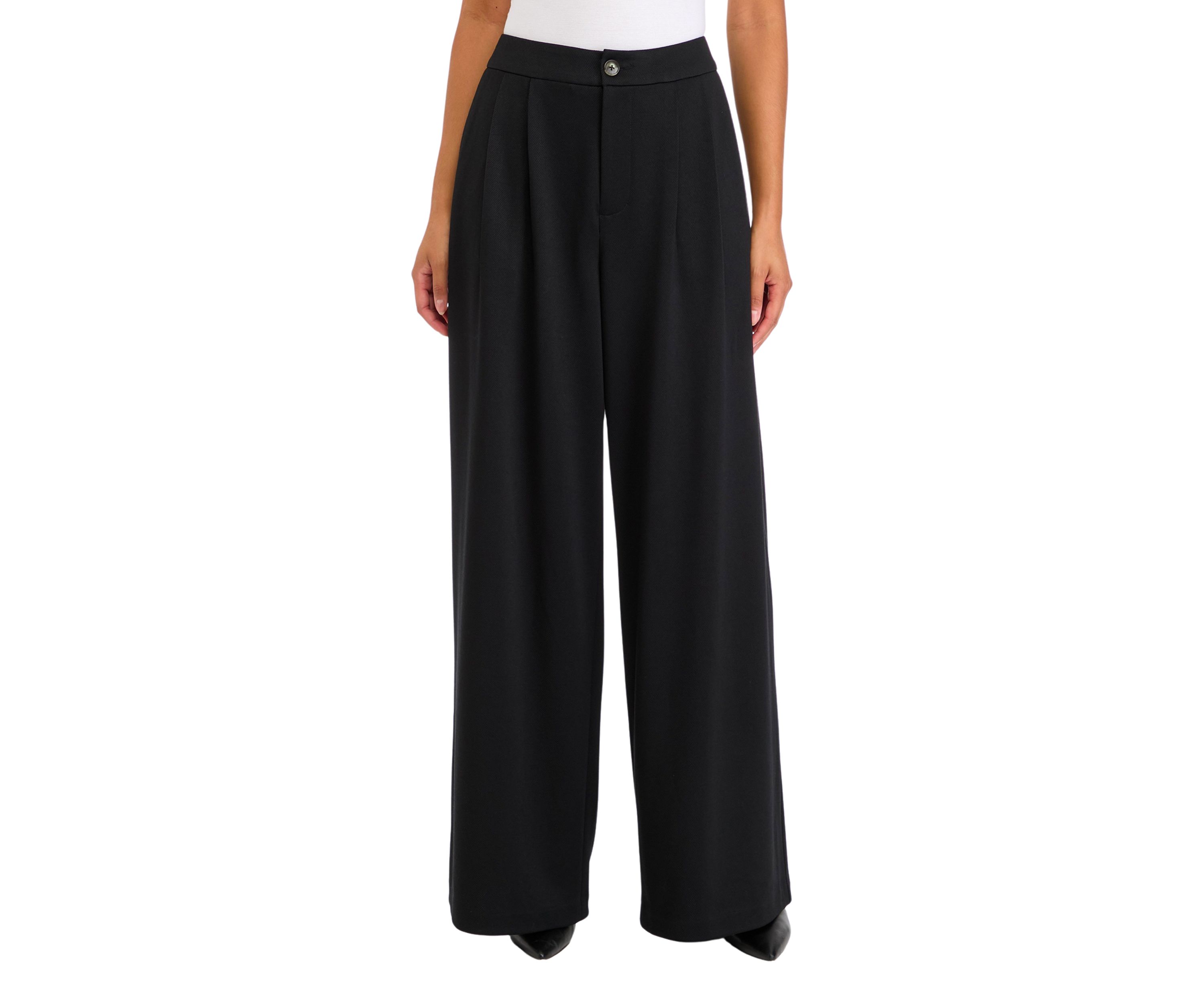 Womens High Rise Pleat Front Trousers