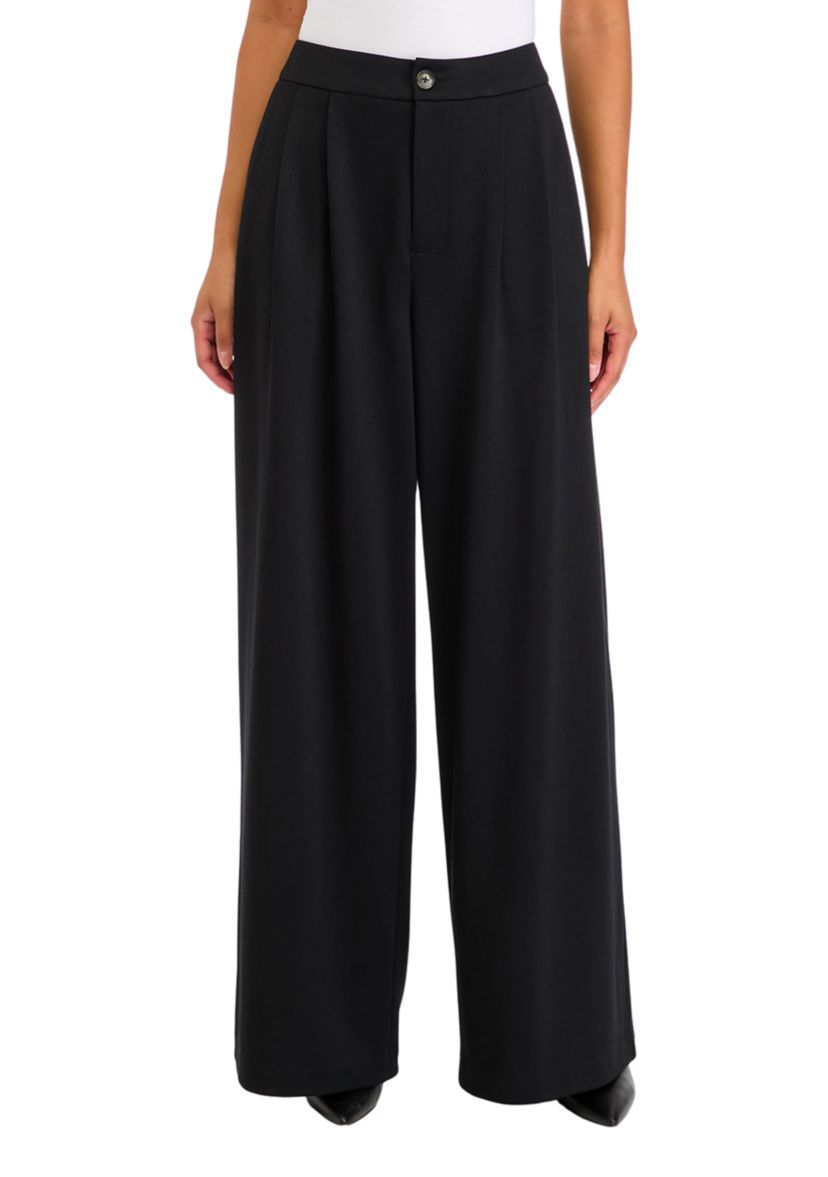 Womens High Rise Pleat Front Trousers