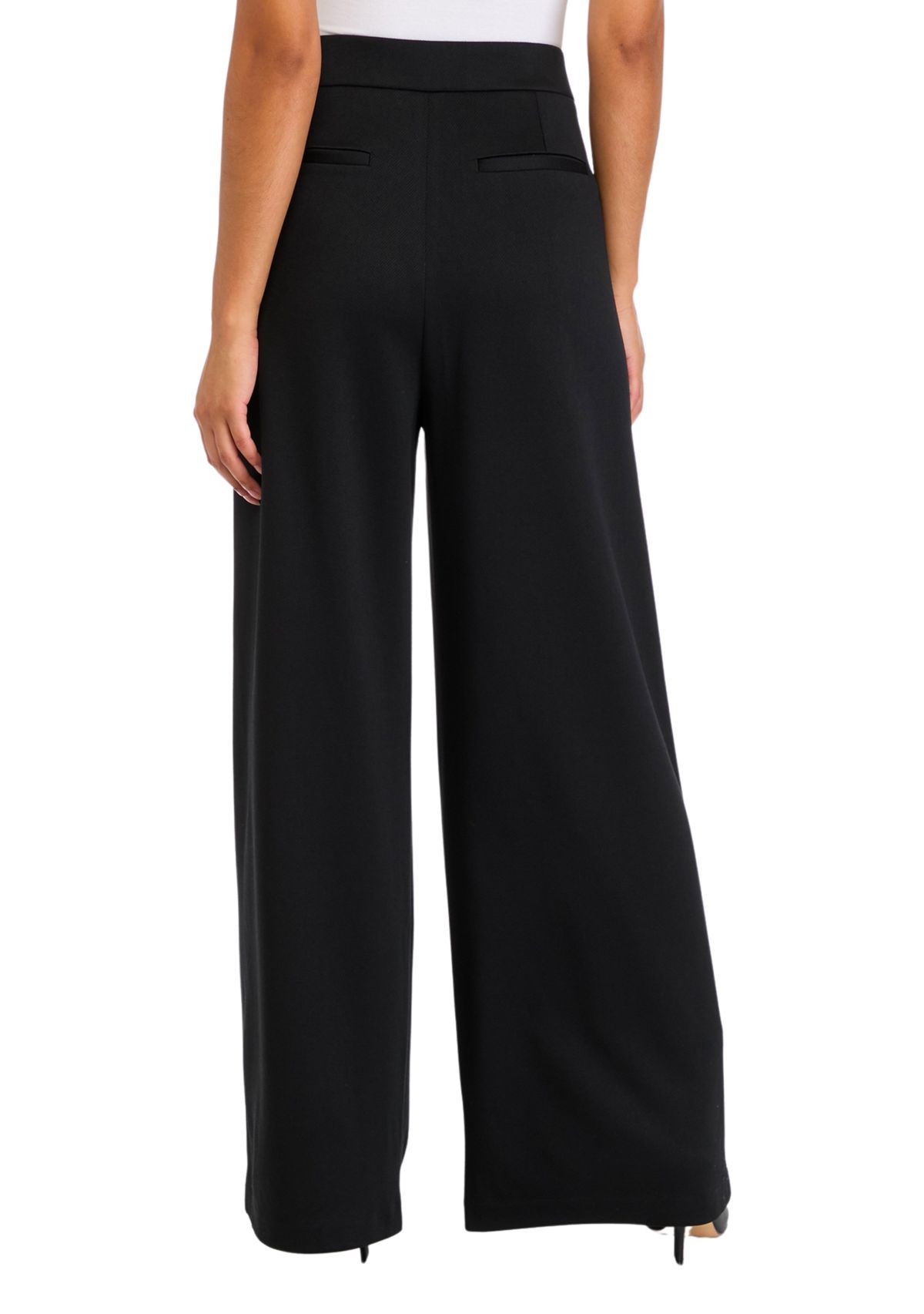 Womens High Rise Pleat Front Trousers