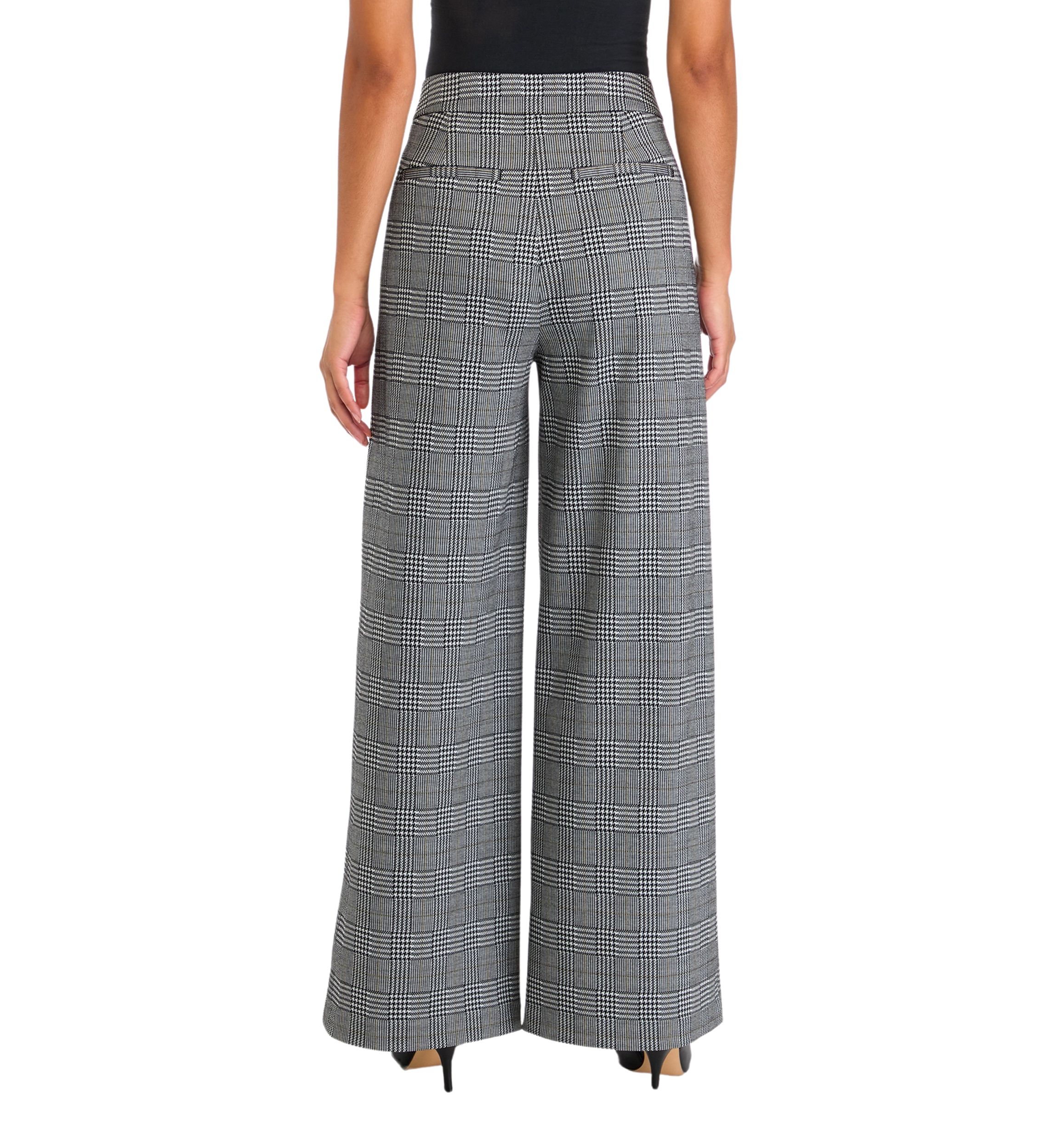 Plus Size High Rise Pleat Front Trousers