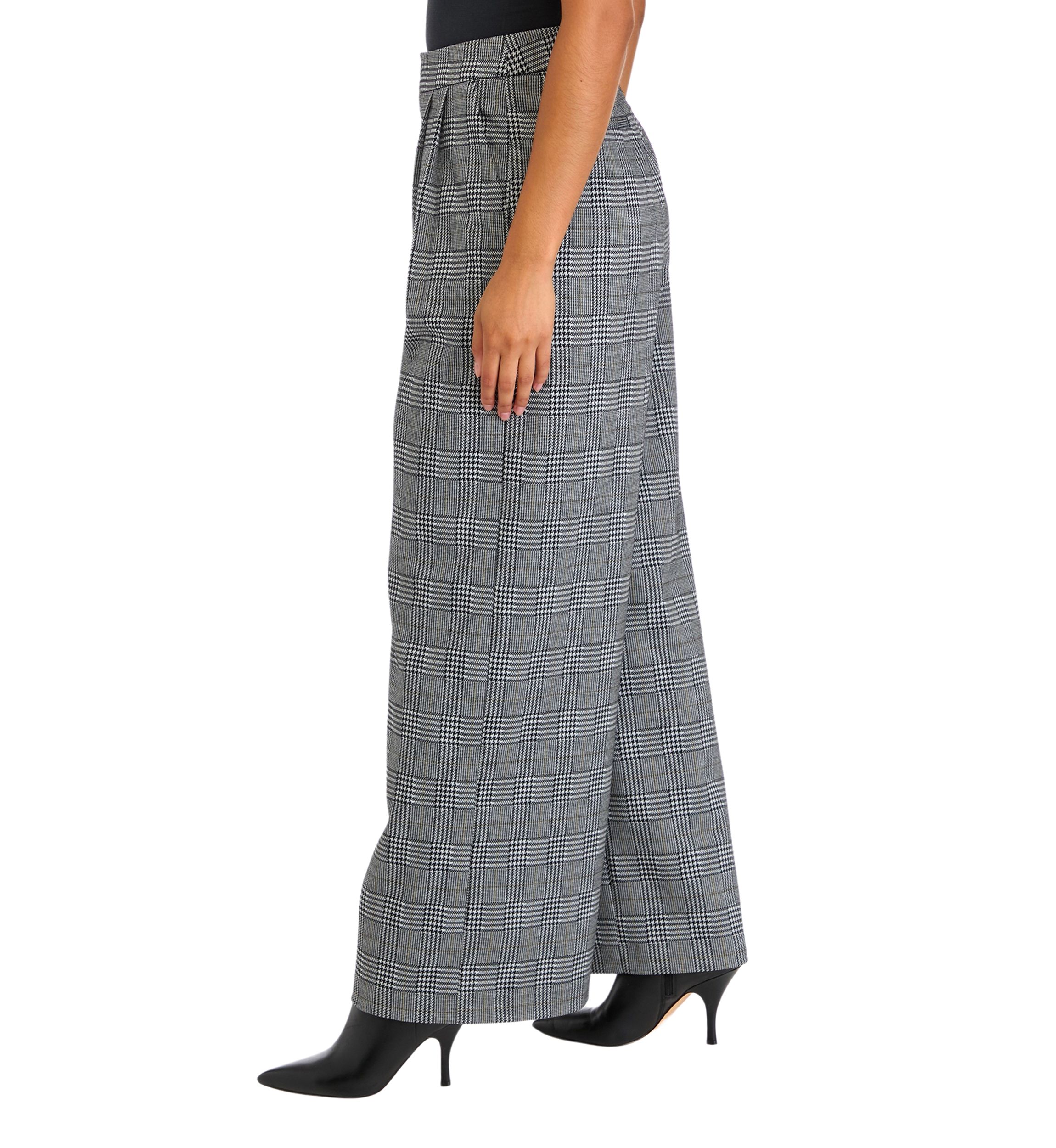 Plus Size High Rise Pleat Front Trousers