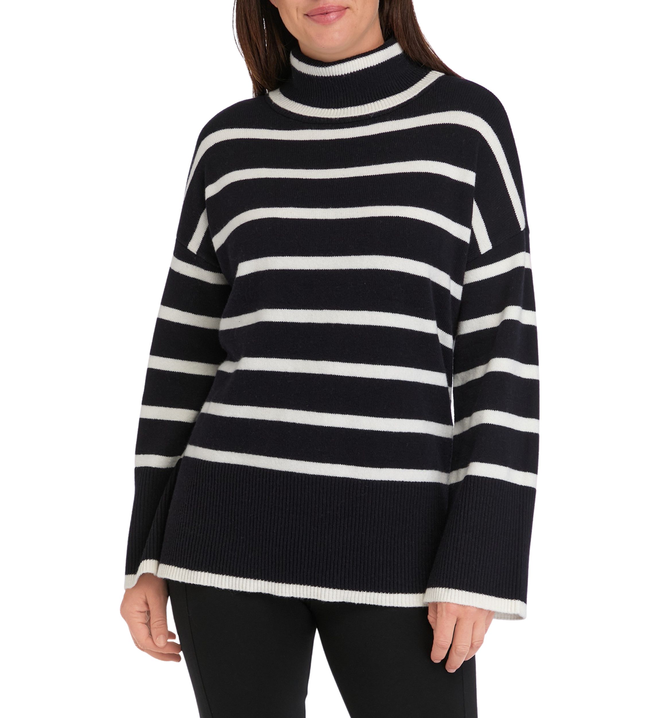 Womens Turtleneck Tunic Sweater