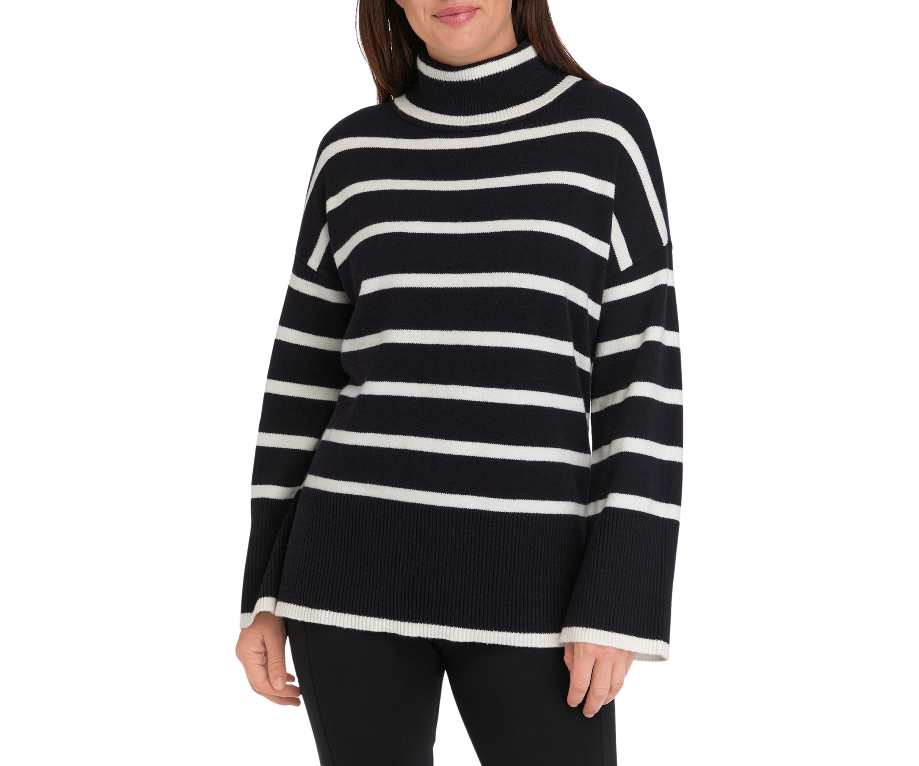 Womens Turtleneck Tunic Sweater