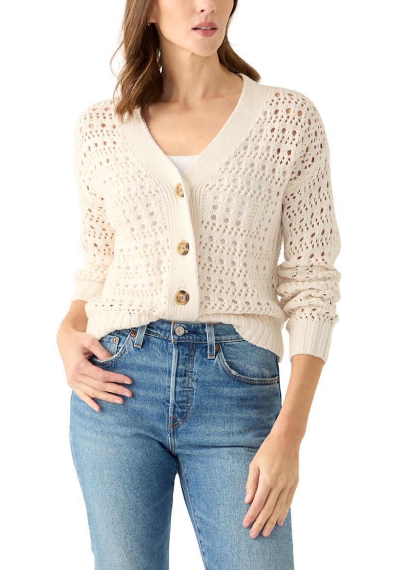 Womens Open Stitch Cardigan