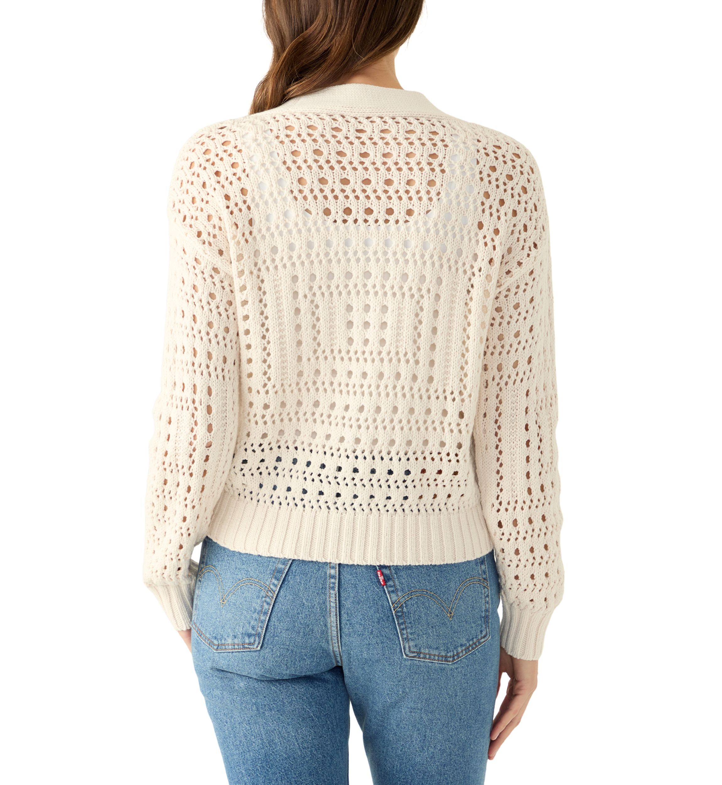 Womens Open Stitch Cardigan