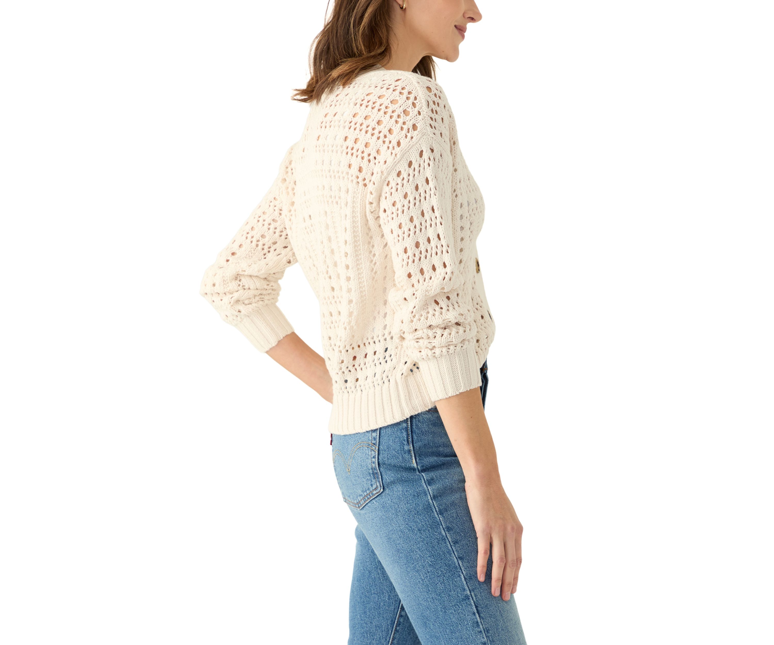 Womens Open Stitch Cardigan