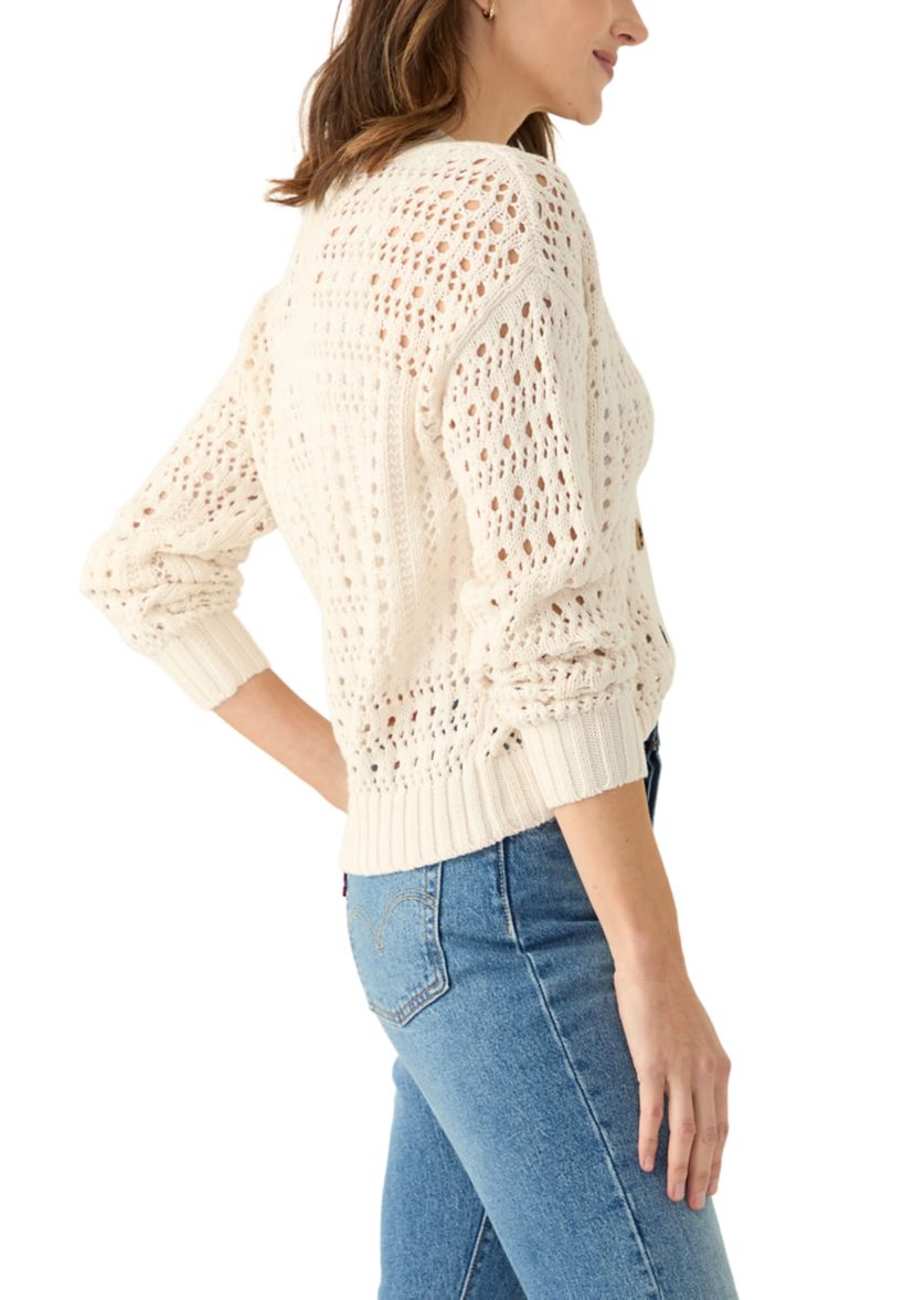 Womens Open Stitch Cardigan